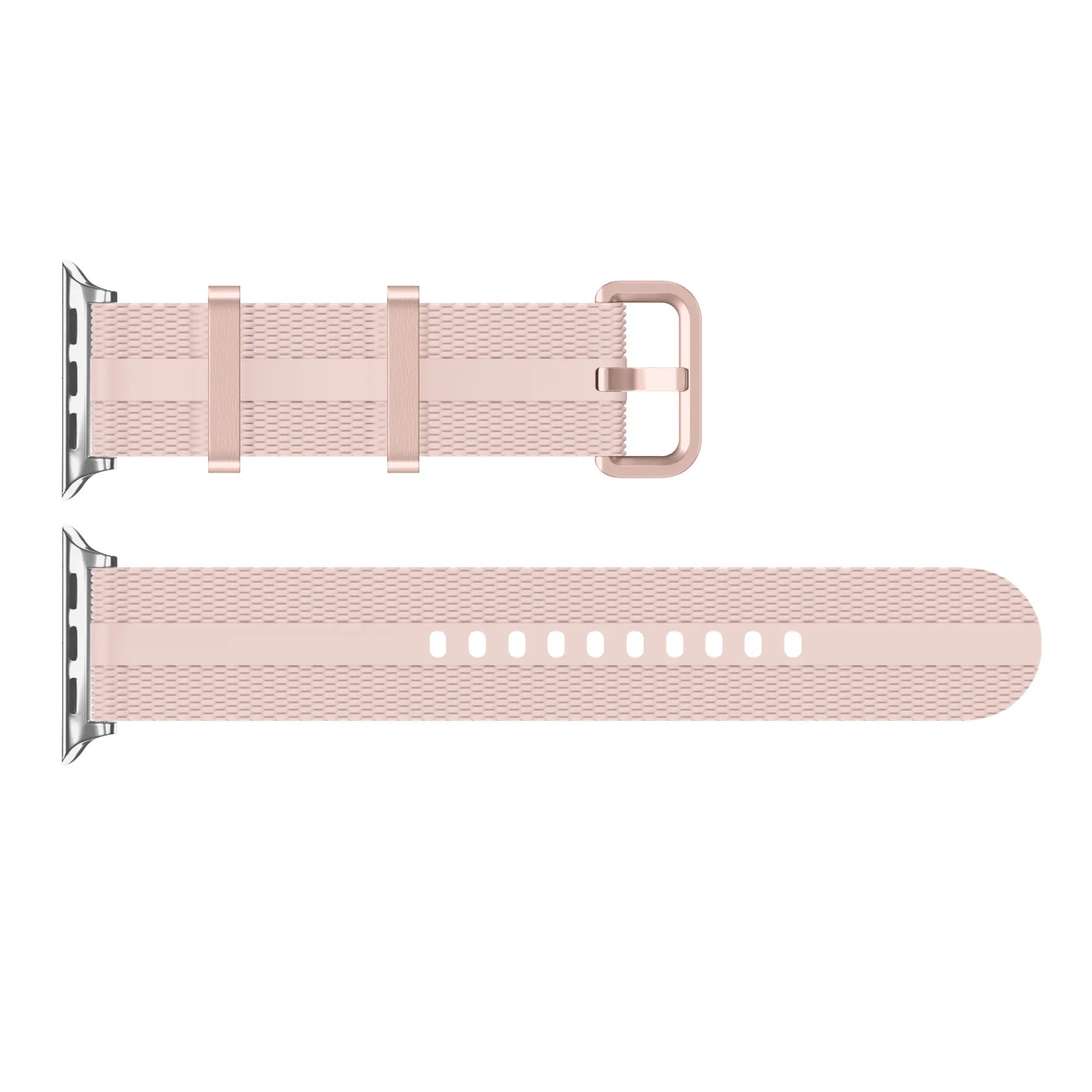 Bracelet active silicone Apple Watch (rose pâle)