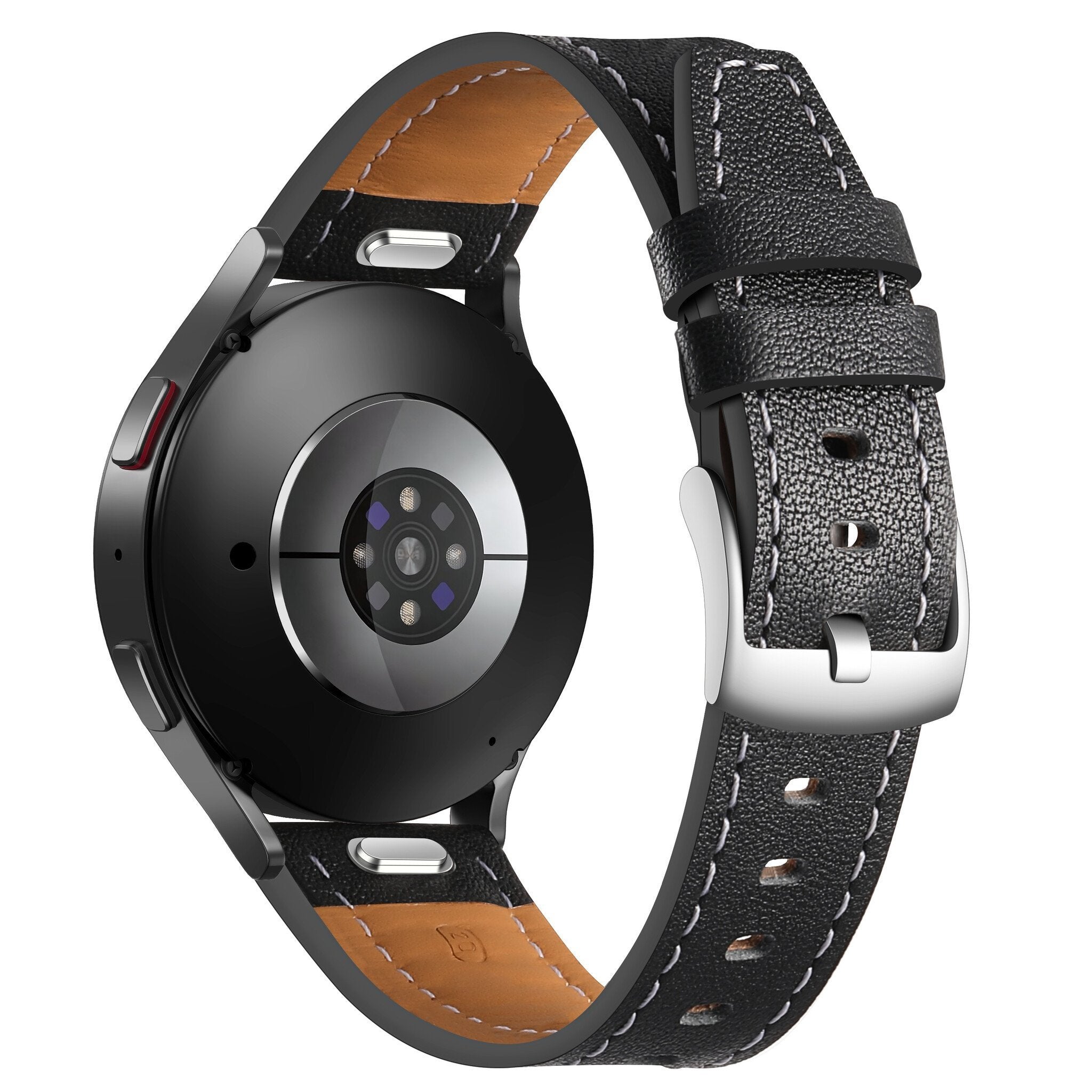 Bracelet cuir 'One Push' Withings ScanWatch Light (noir)