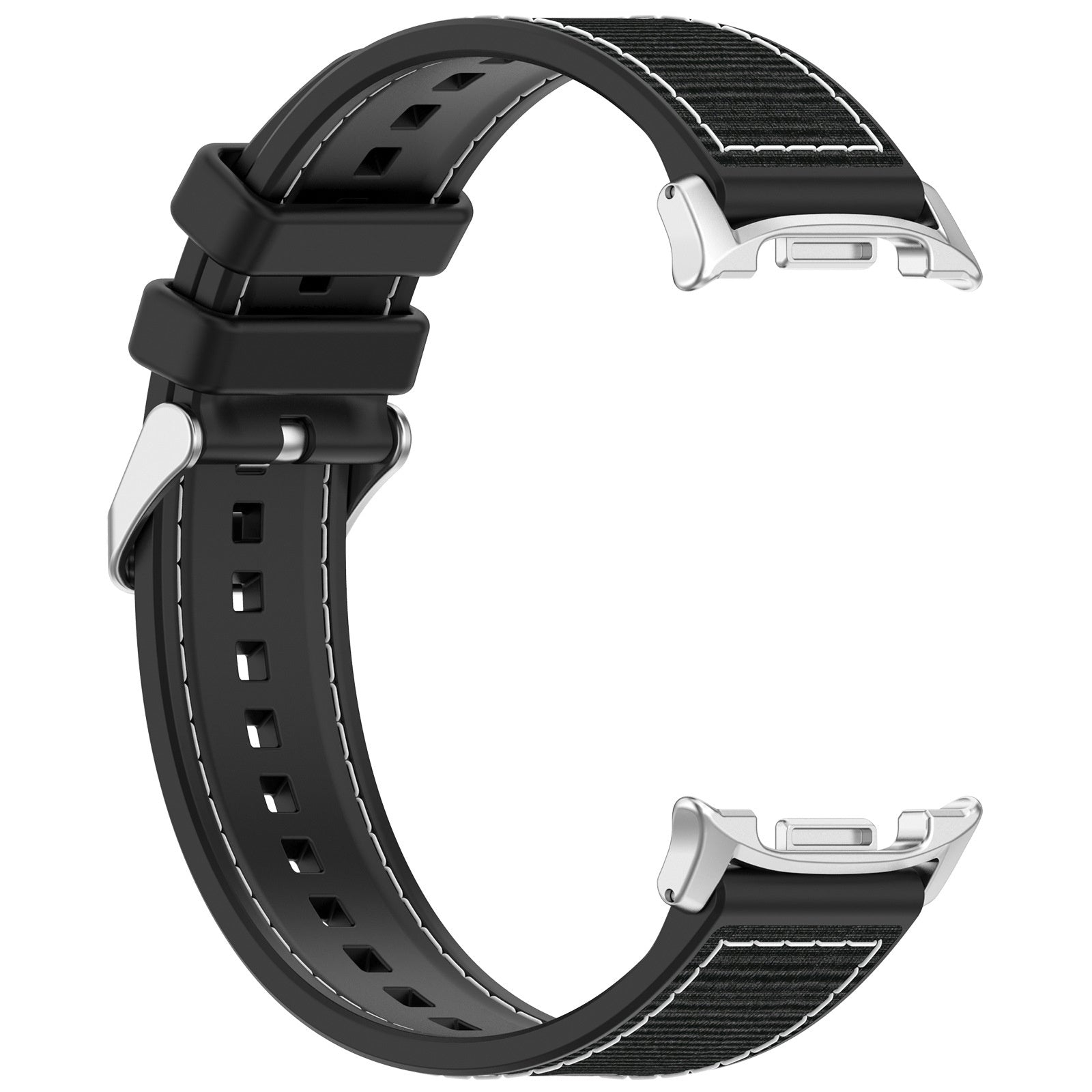 Bracelet nylon hybride Samsung Galaxy Watch 9 - 44mm (noir)