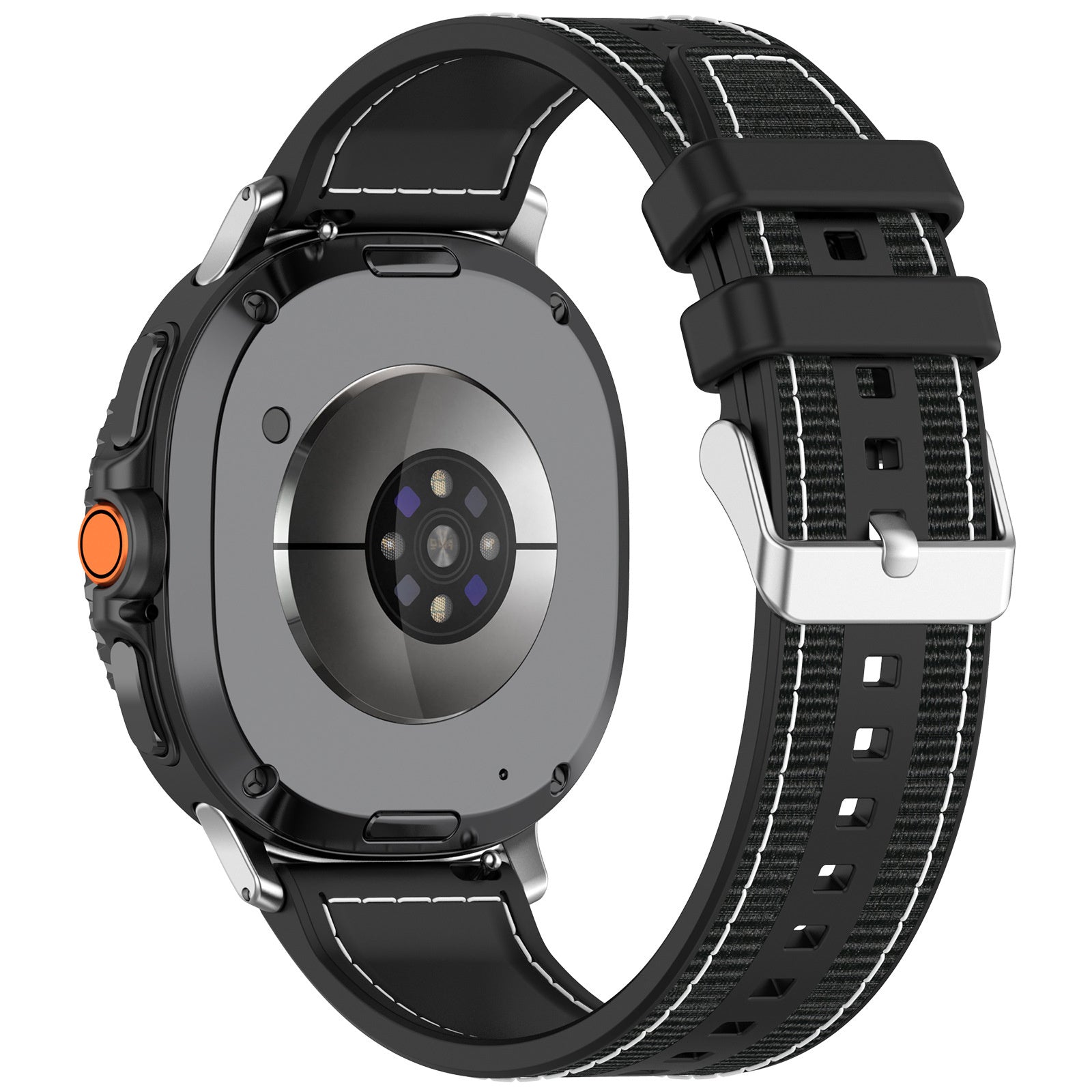 Bracelet nylon hybride Samsung Galaxy Watch 9 - 44mm (noir)