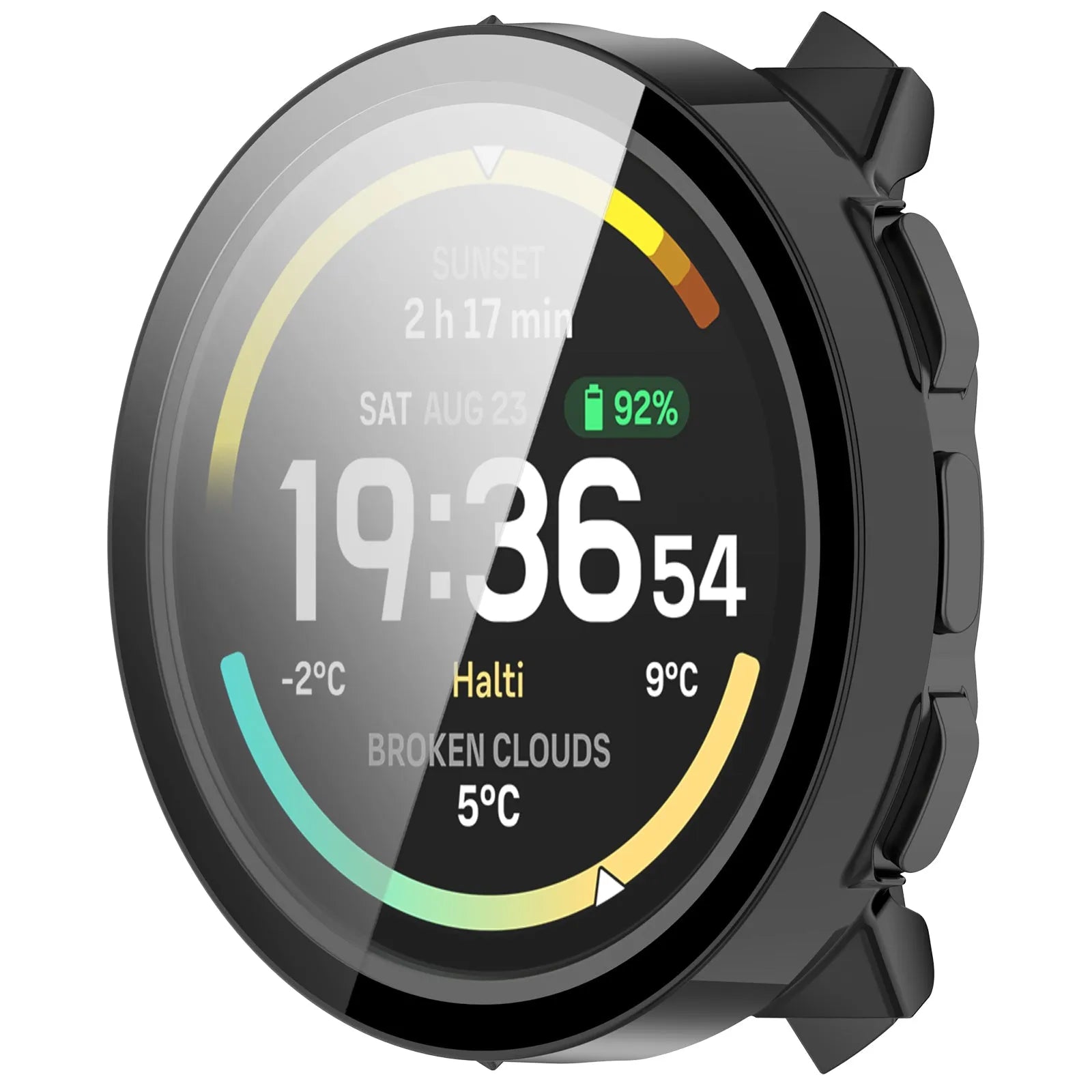 Suunto Vertical 2 PC Case with Glass (Black)
