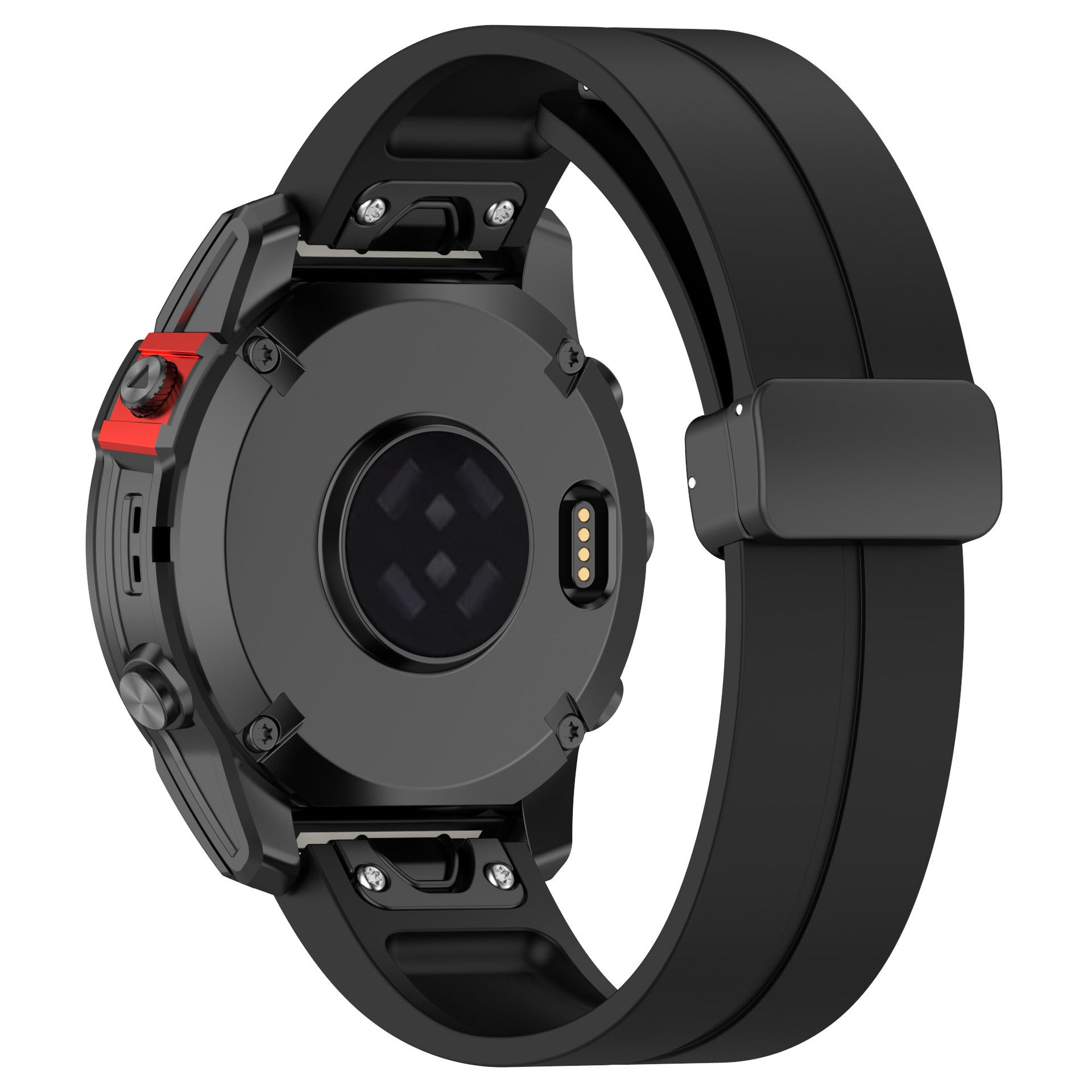 Garmin D2 Delta PX D-Buckle Silicone Strap (Black)