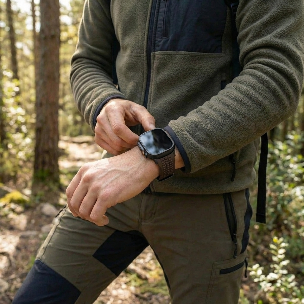 Apple Watch Ultra Premium Silicone Strap (Auburn)