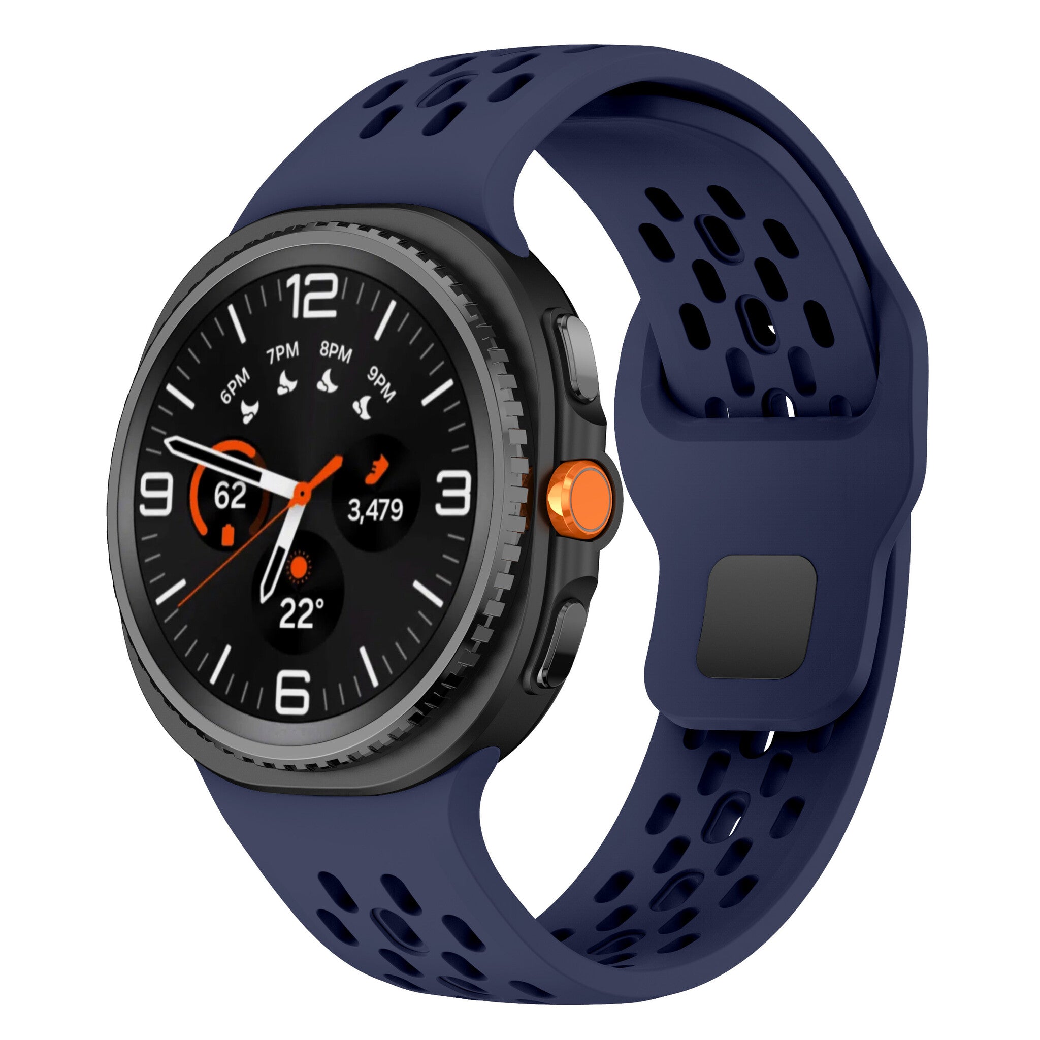 Samsung Galaxy Watch 9 - 44mm Silicone Air Strap (Dark Blue)