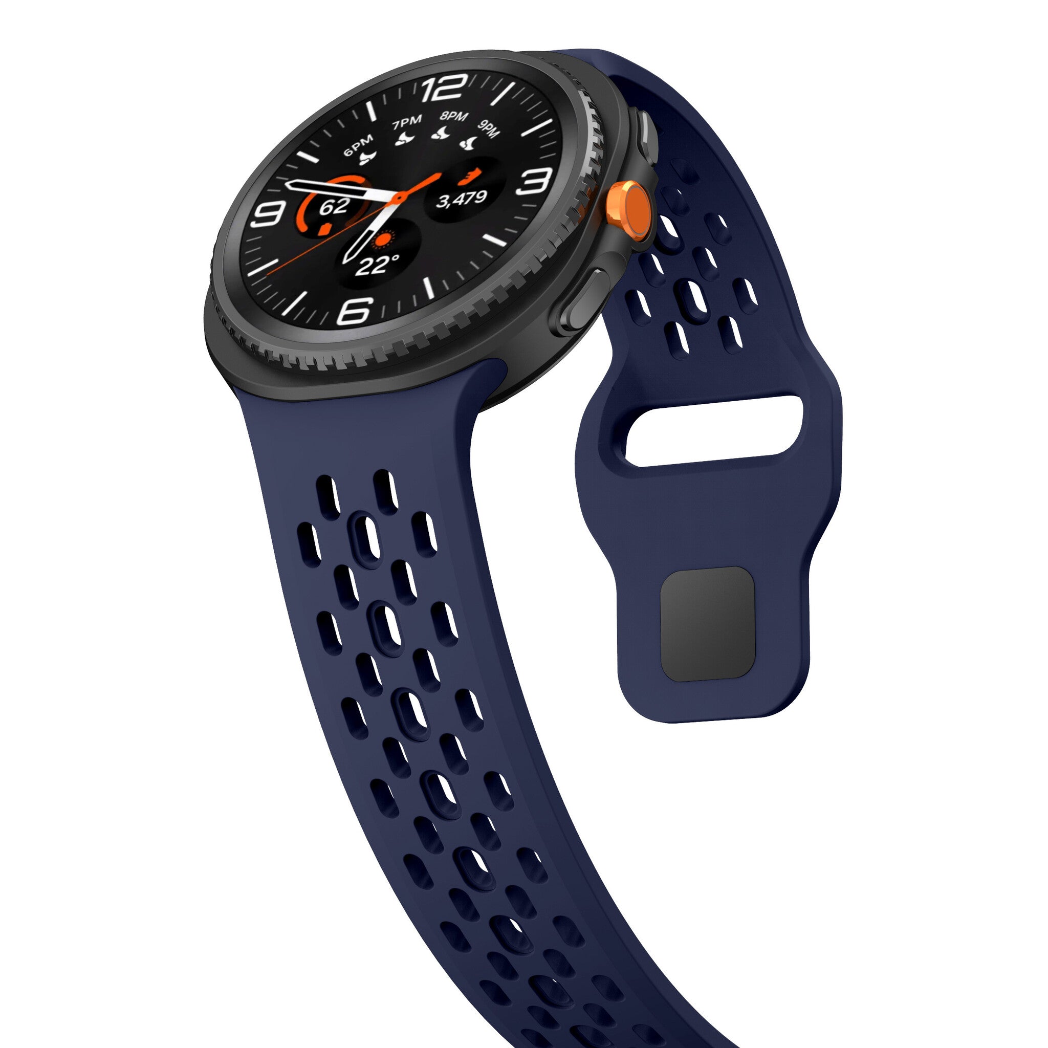 Bracelet silicone Air Samsung Galaxy Watch 8 - 44mm (bleu foncé)