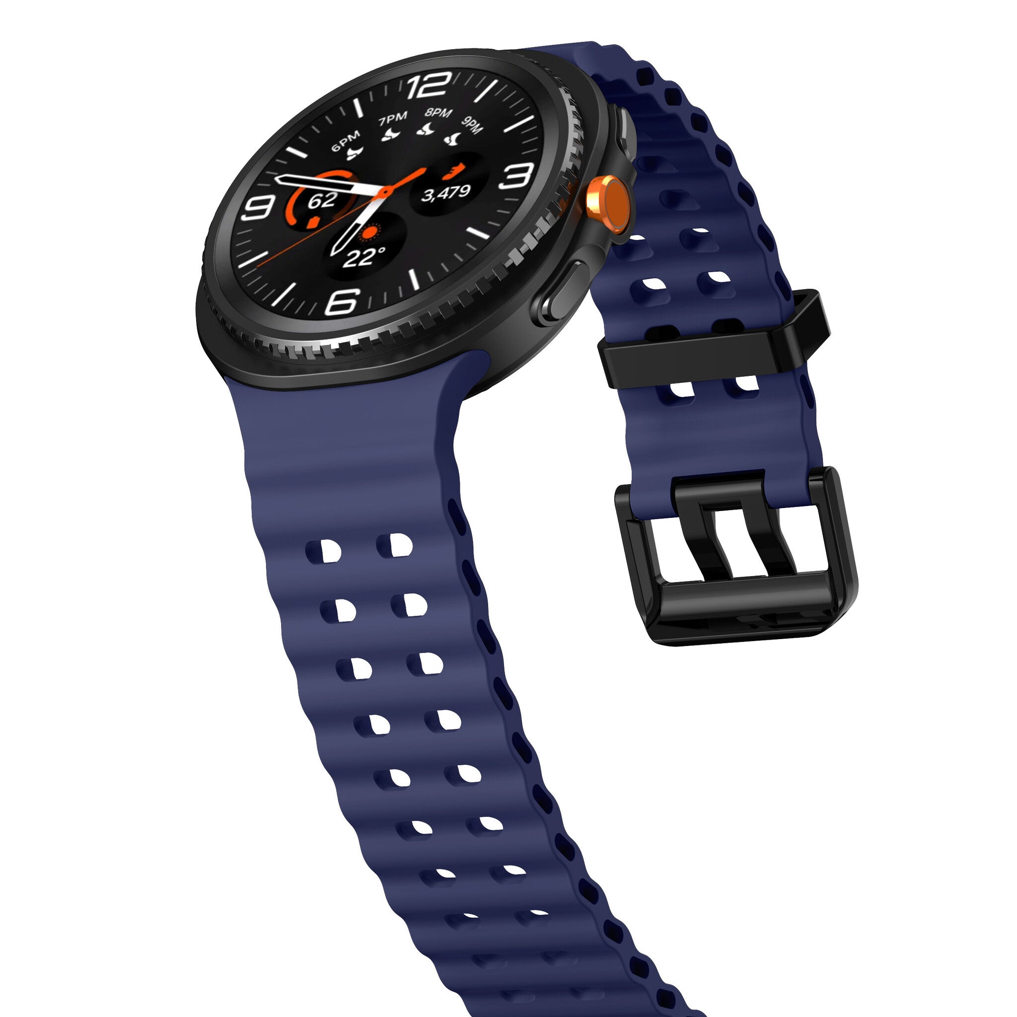 Bracelet Ocean Samsung Galaxy Watch 8 - 44mm (bleu foncé)