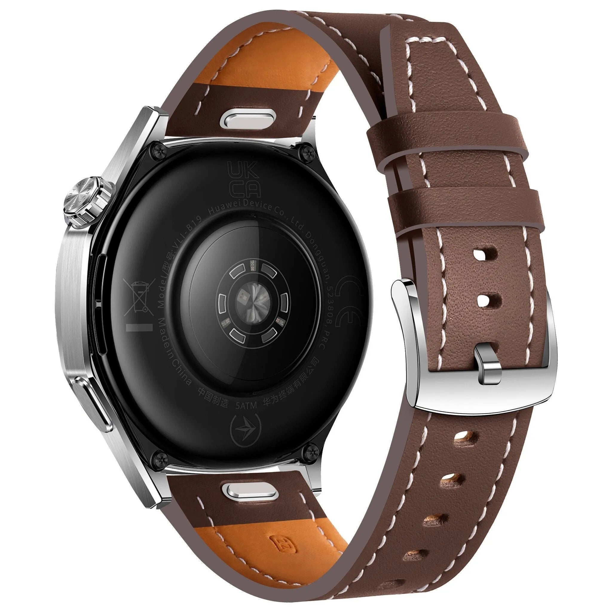 ICE Smart TKS Rectangular 1.41 Leather Strap 'One Push' (Dark Brown)