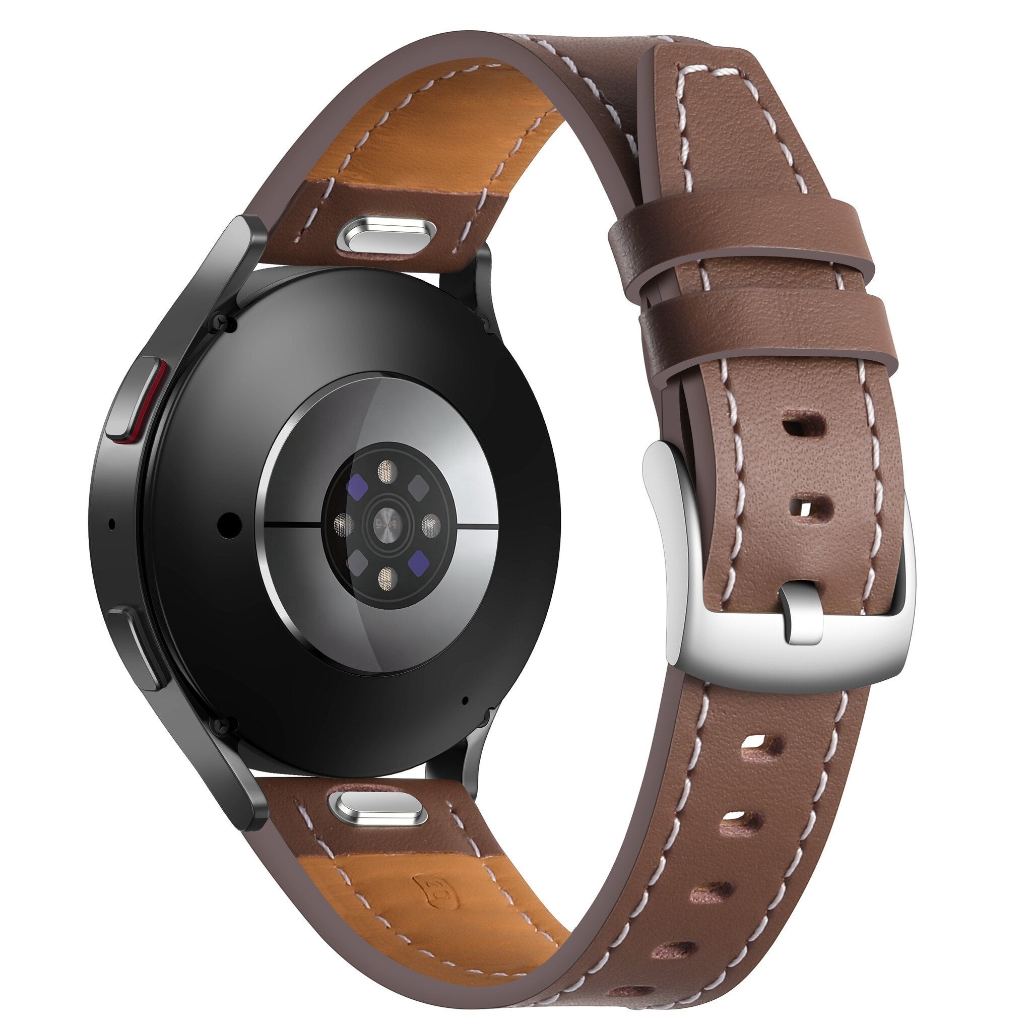 Bracelet cuir 'One Push' Withings Steel HR - 36mm (marron foncé)