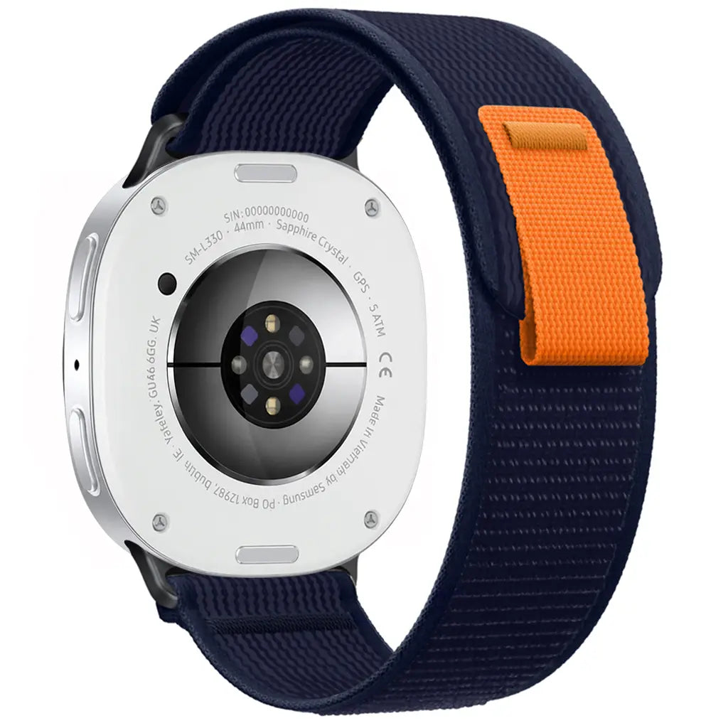 Bracelet nylon trail Samsung Galaxy Watch 8 - 40mm (bleu foncé)