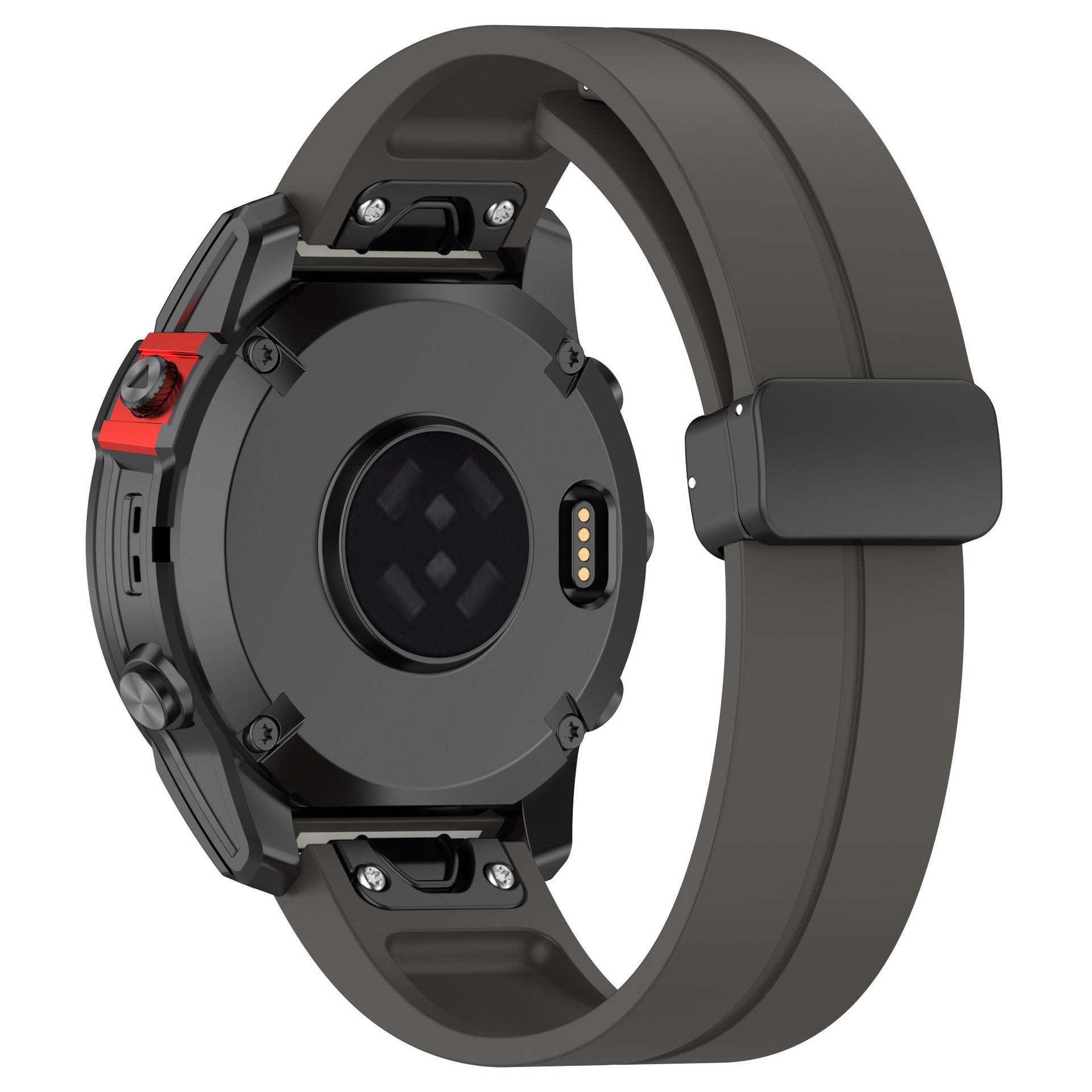 Garmin Fenix 6 D-Buckle Silicone Strap (Dark Grey)