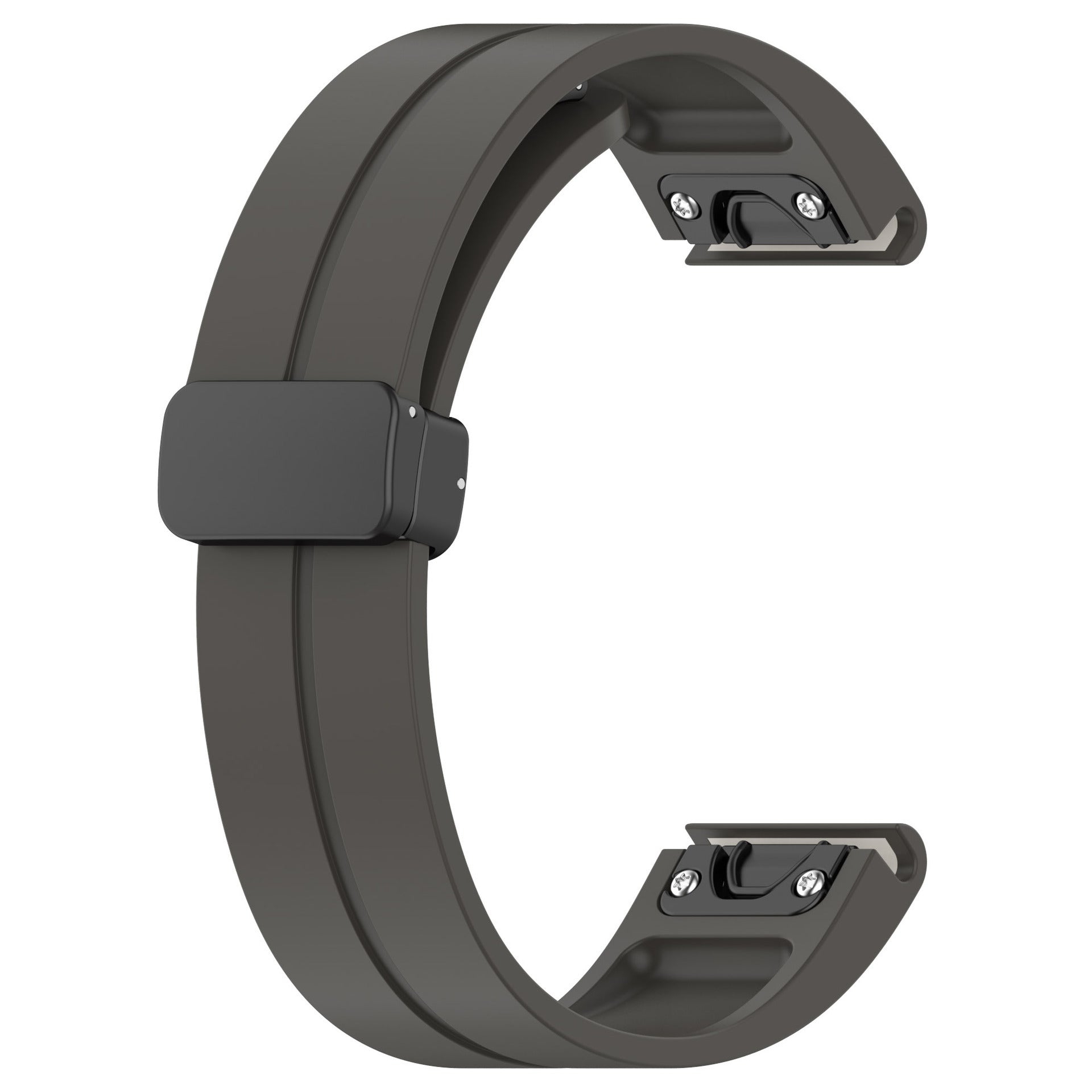 Garmin Forerunner 955 D-Buckle Silicone Strap (Dark Grey)