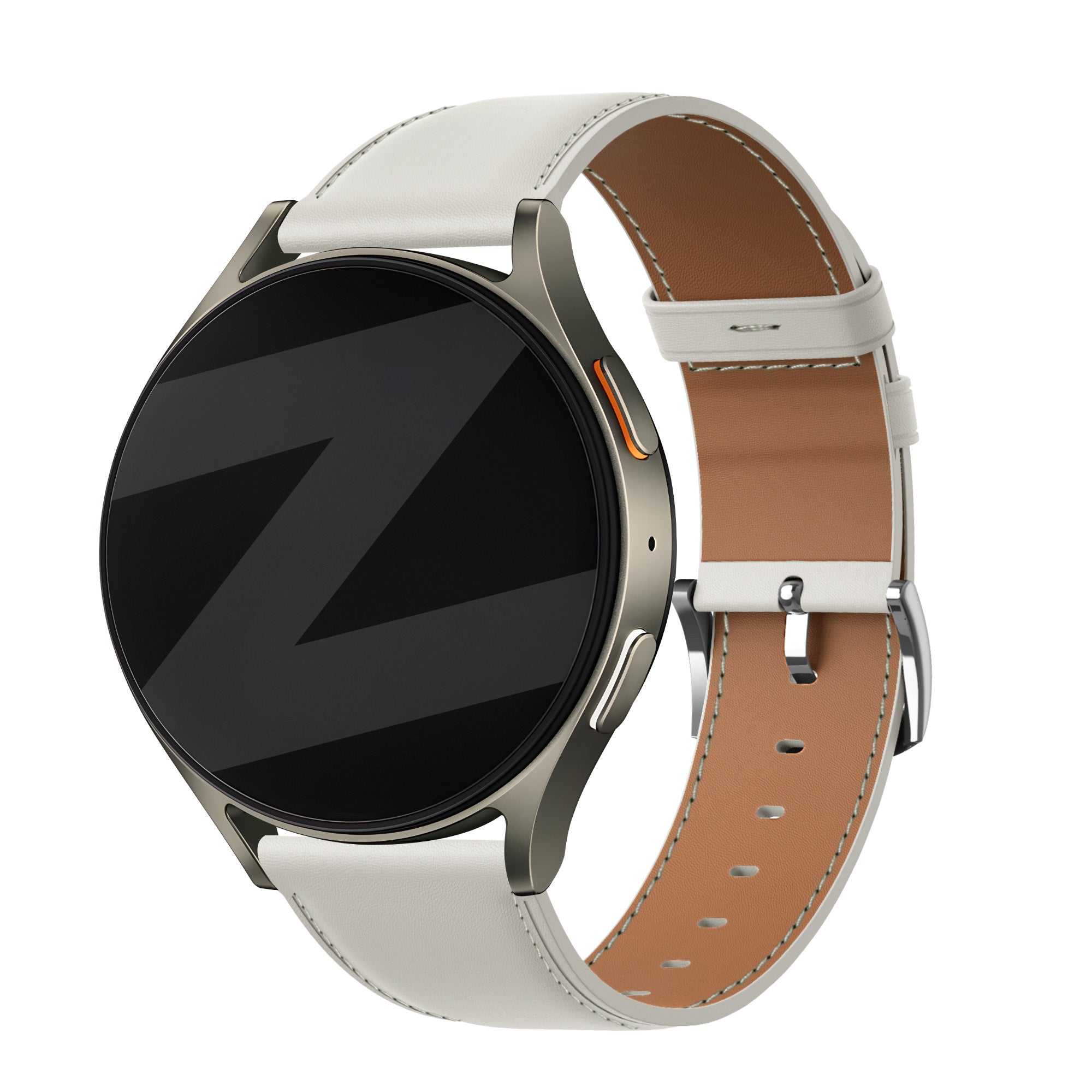 Bandz Bracelet cuir 'Easy Fit' Withings Steel HR - 36mm (blanc)