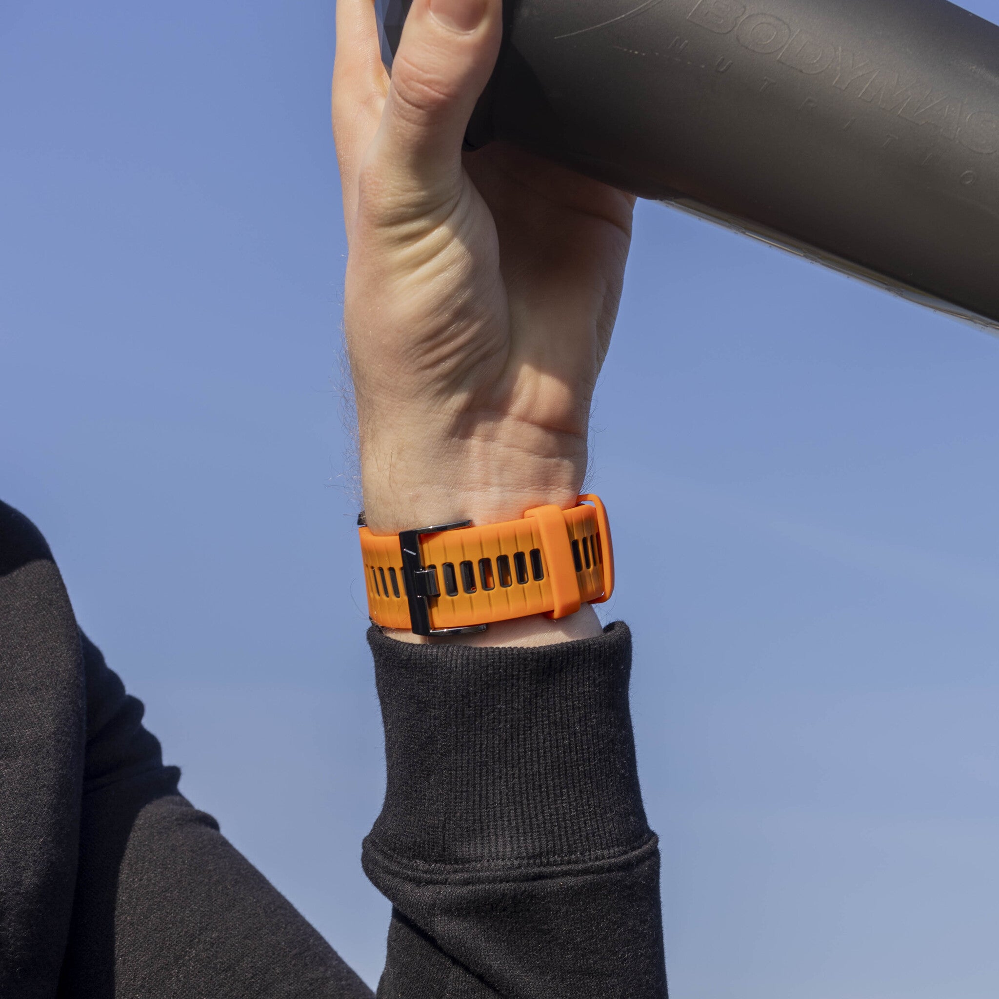 Garmin Descent MK1 Sport Strap with Buckle (Orange/Black)
