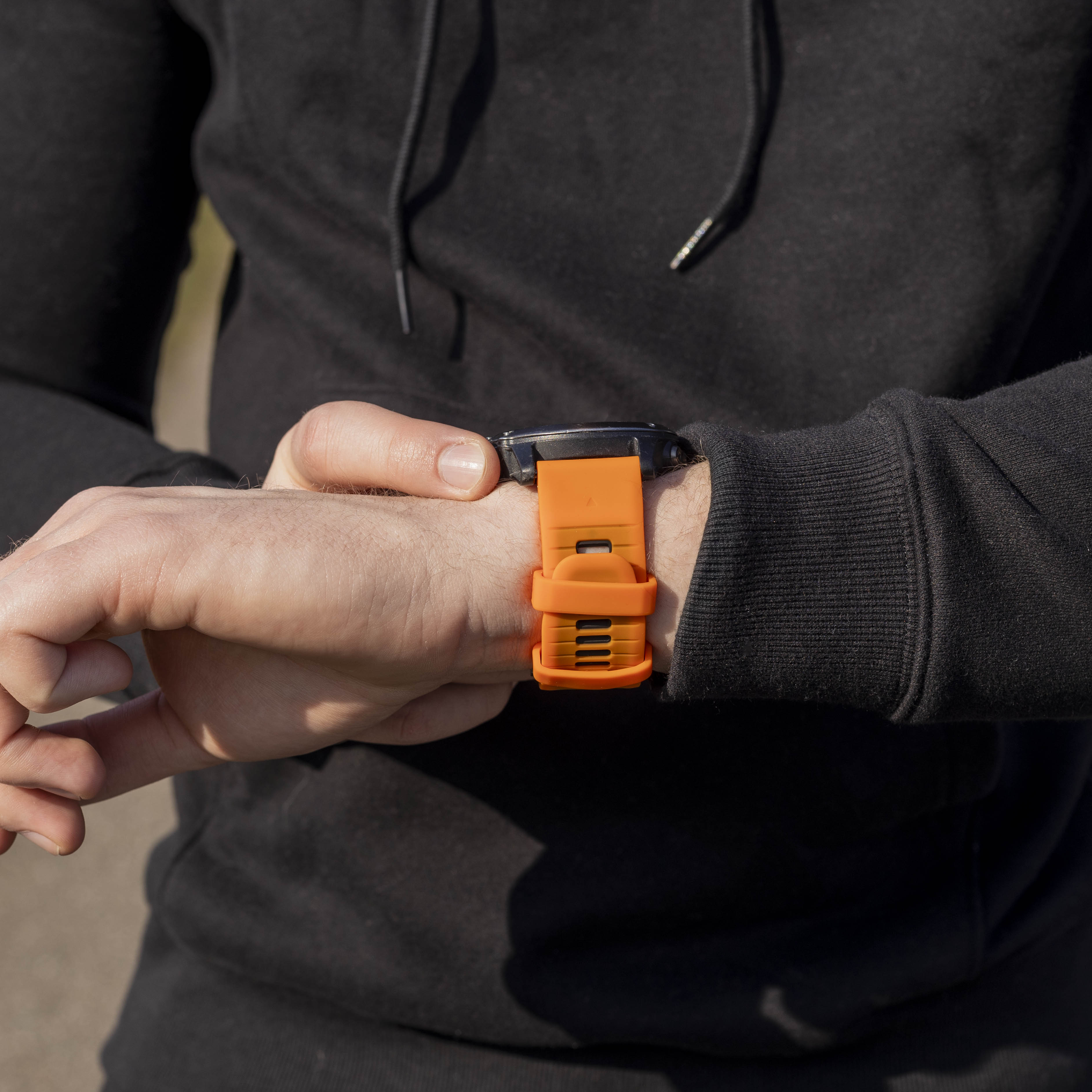Garmin Epix Pro (Gen 2) 51mm Sport Buckle Strap (Orange/Black)