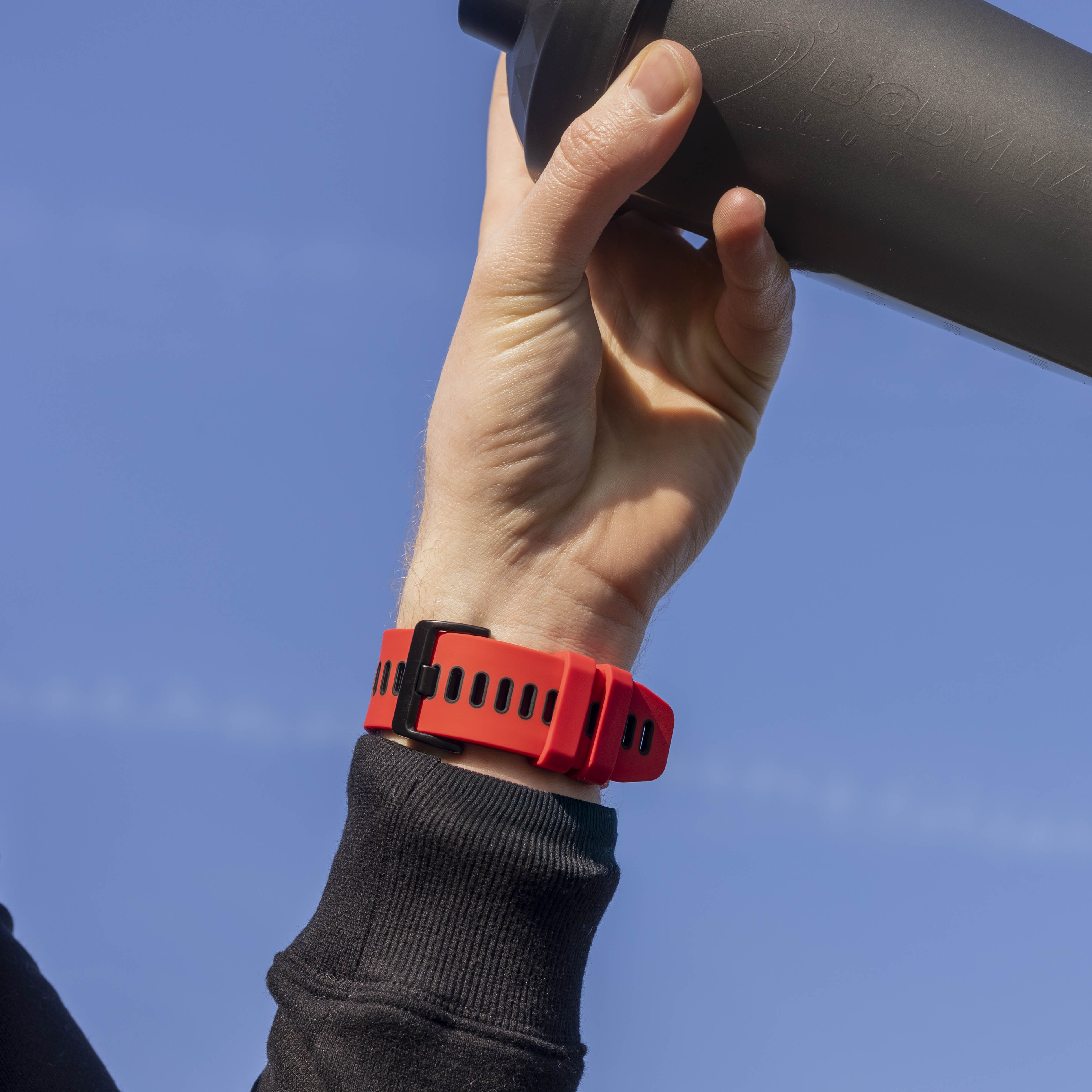 Garmin Fenix 3 Sport Strap with Buckle (Red/Black)