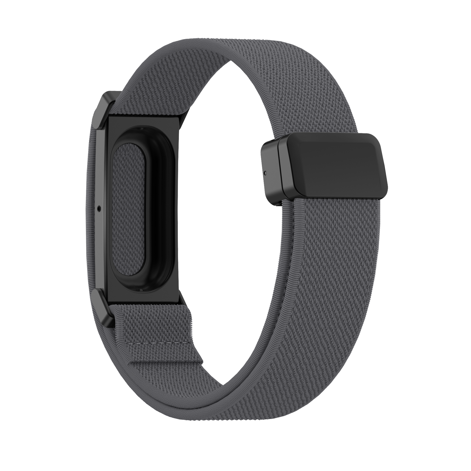 Bandz Fitbit Air Biceps Nylon Bracelet with D-buckle (Dark Grey)
