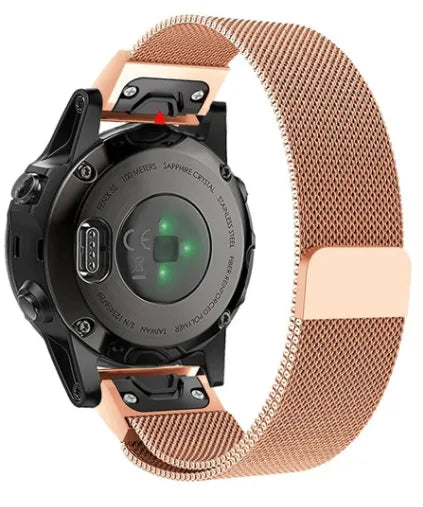 Bracelet milanais Garmin Descent Mk2S (rose or)