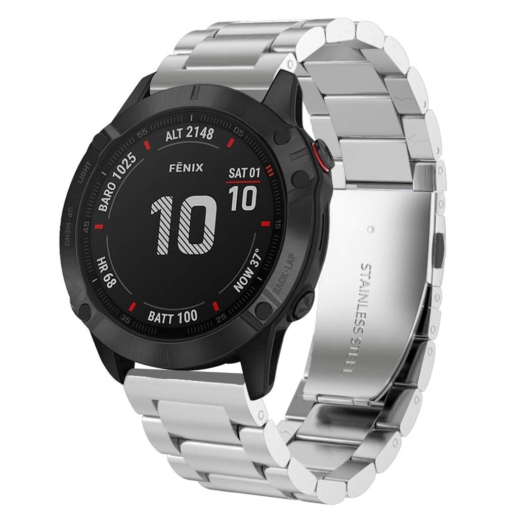 Bracelet acier Garmin Quatix 8 - 51mm (argent)