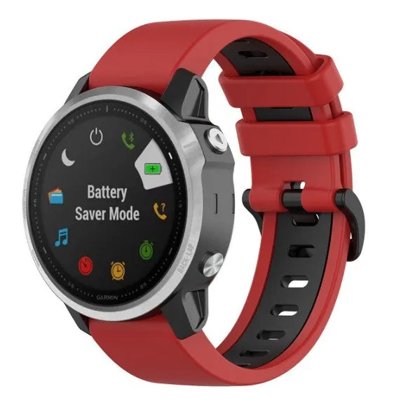 Bracelet sport avec boucle Garmin Approach S70 - 42mm (rouge/noir)