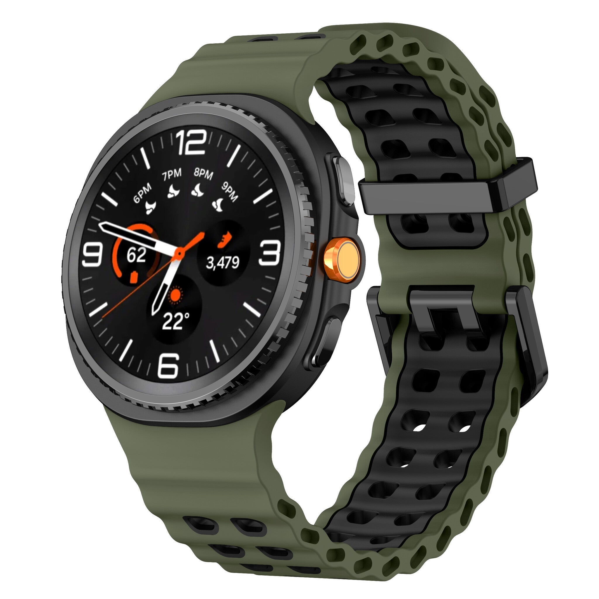Bracelet Ocean Samsung Galaxy Watch 8 - 44mm (vert/noir)