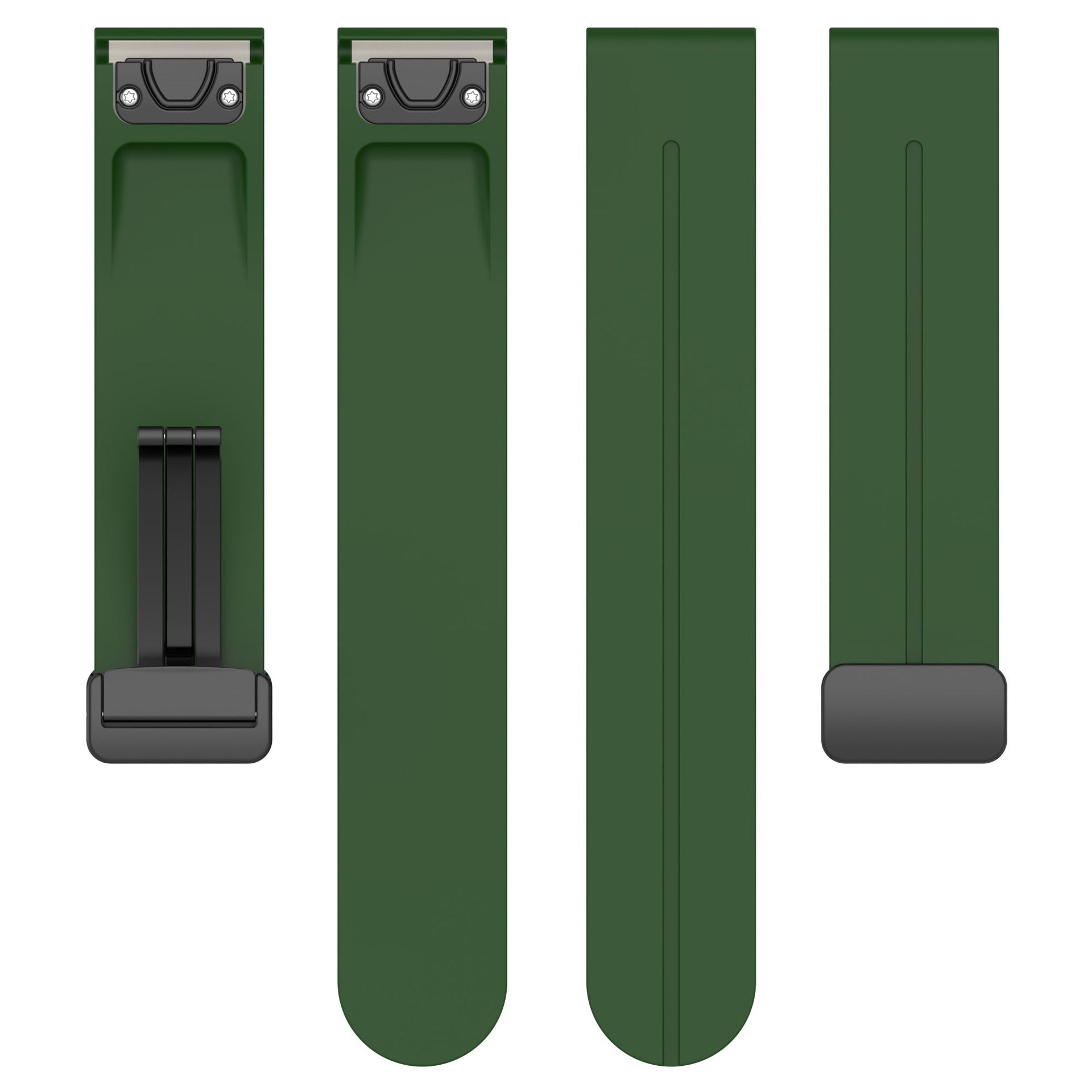 Garmin Fenix 7 D-Buckle Silicone Strap (Army Green)
