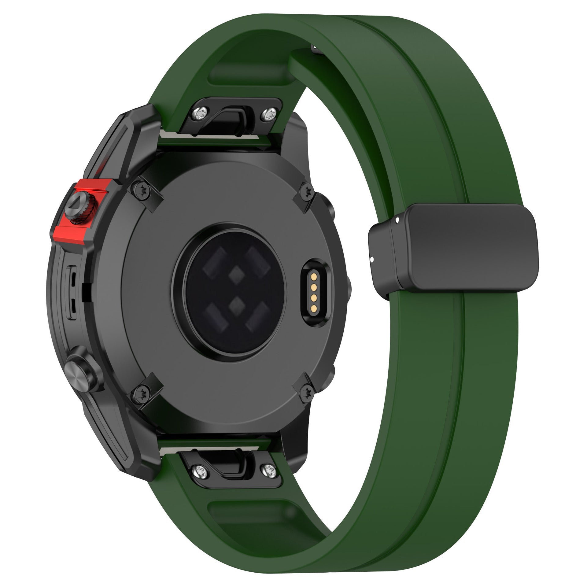 Garmin Fenix 6 D-Buckle Silicone Strap (Army Green)