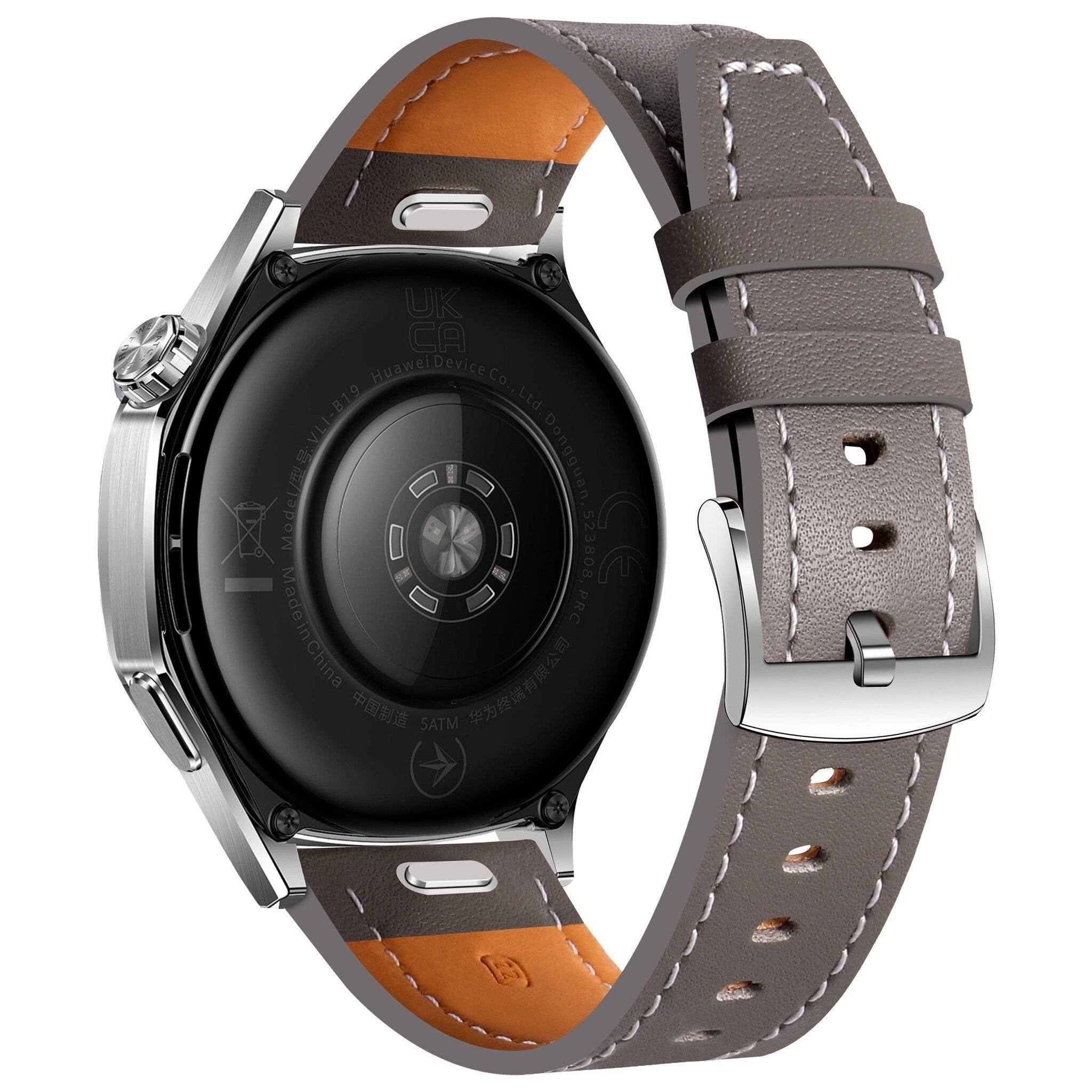 Bracelet cuir 'One Push' Amazfit Balance 2 (gris)