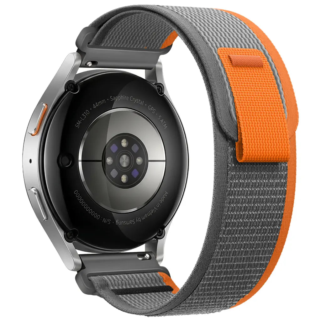 Bracelet nylon trail Amazfit Active 2 (gris/orange)