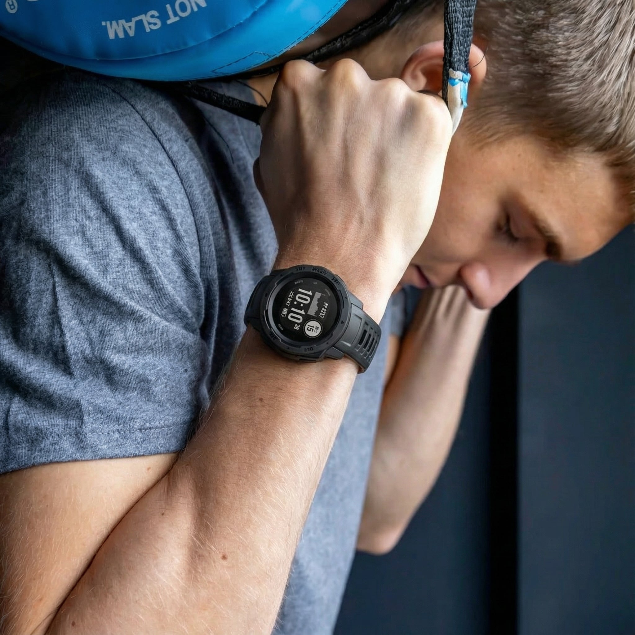 Bracelet silicone Garmin Instinct 1 / 2 (noir)