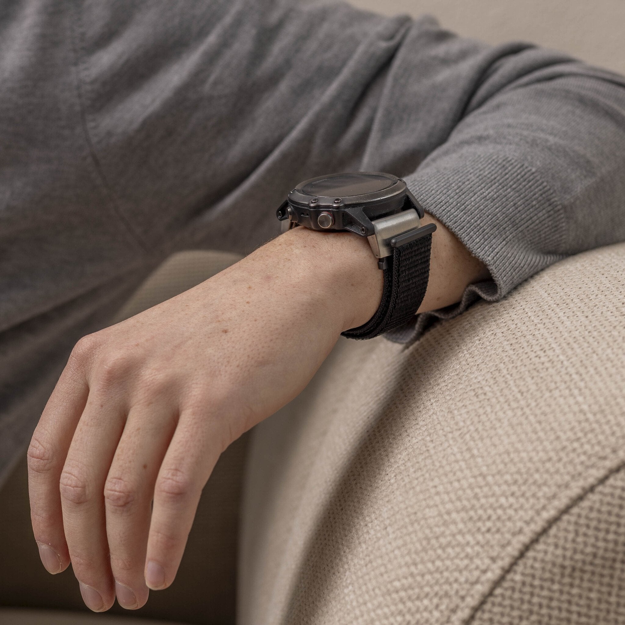 Bracelet nylon Garmin Descent MK3i - 51mm (noir)