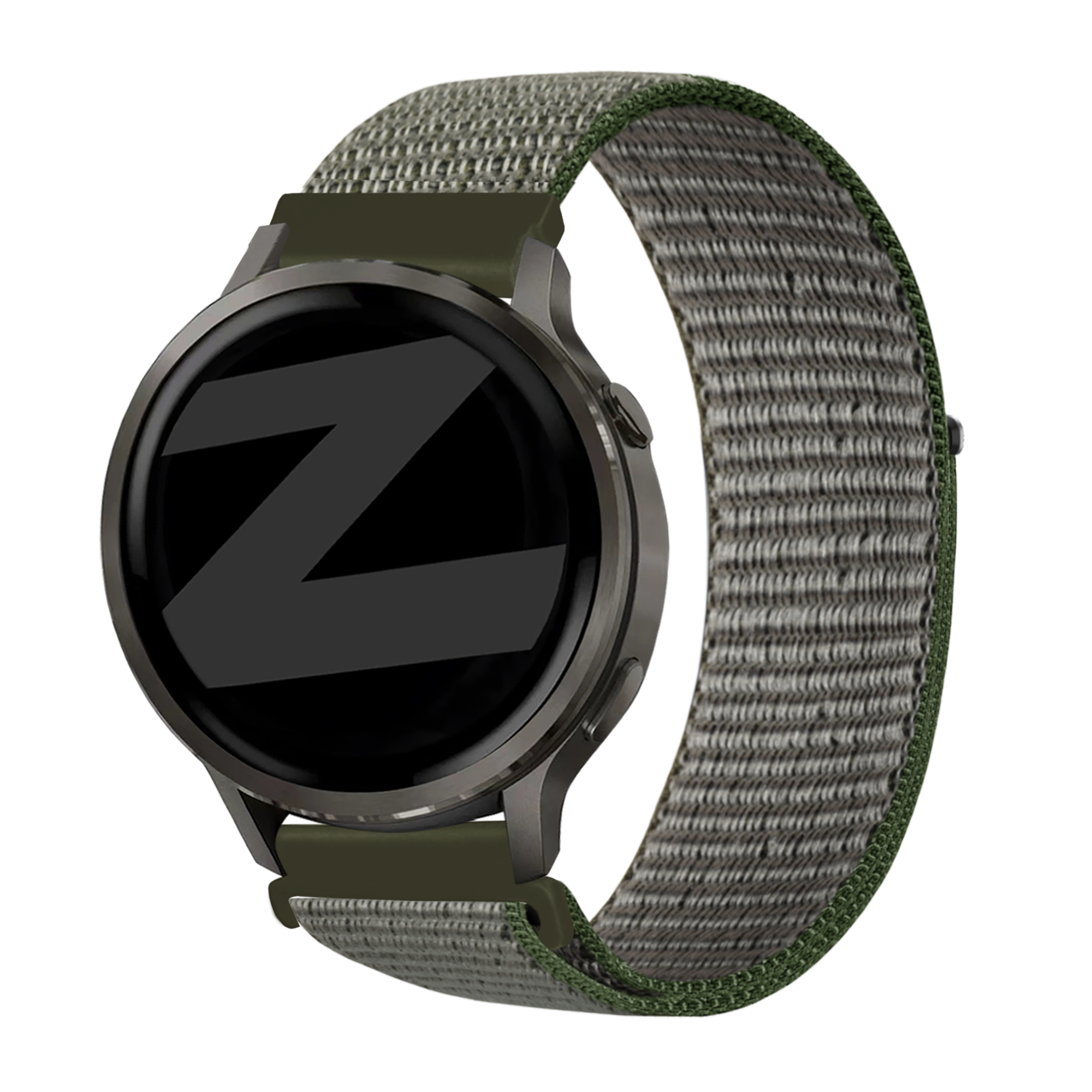 Bandz Garmin Forerunner 70 Nylon Loop Strap (Olive Green)