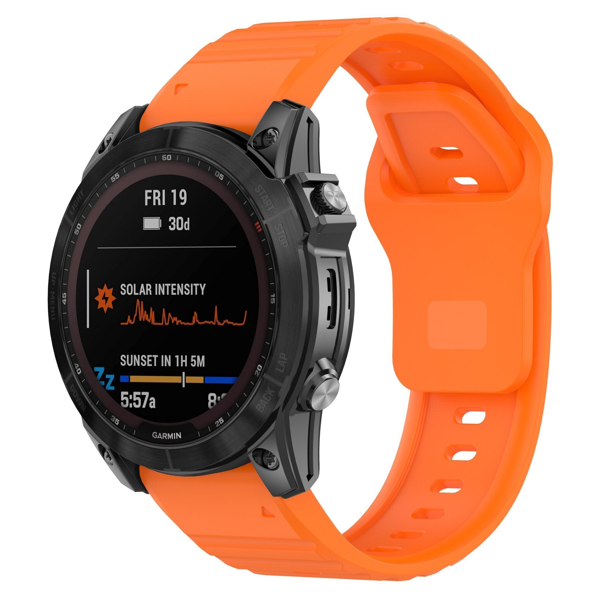 Bracelet silicone Outdoor Garmin Descent MK3i - 51mm (orange)