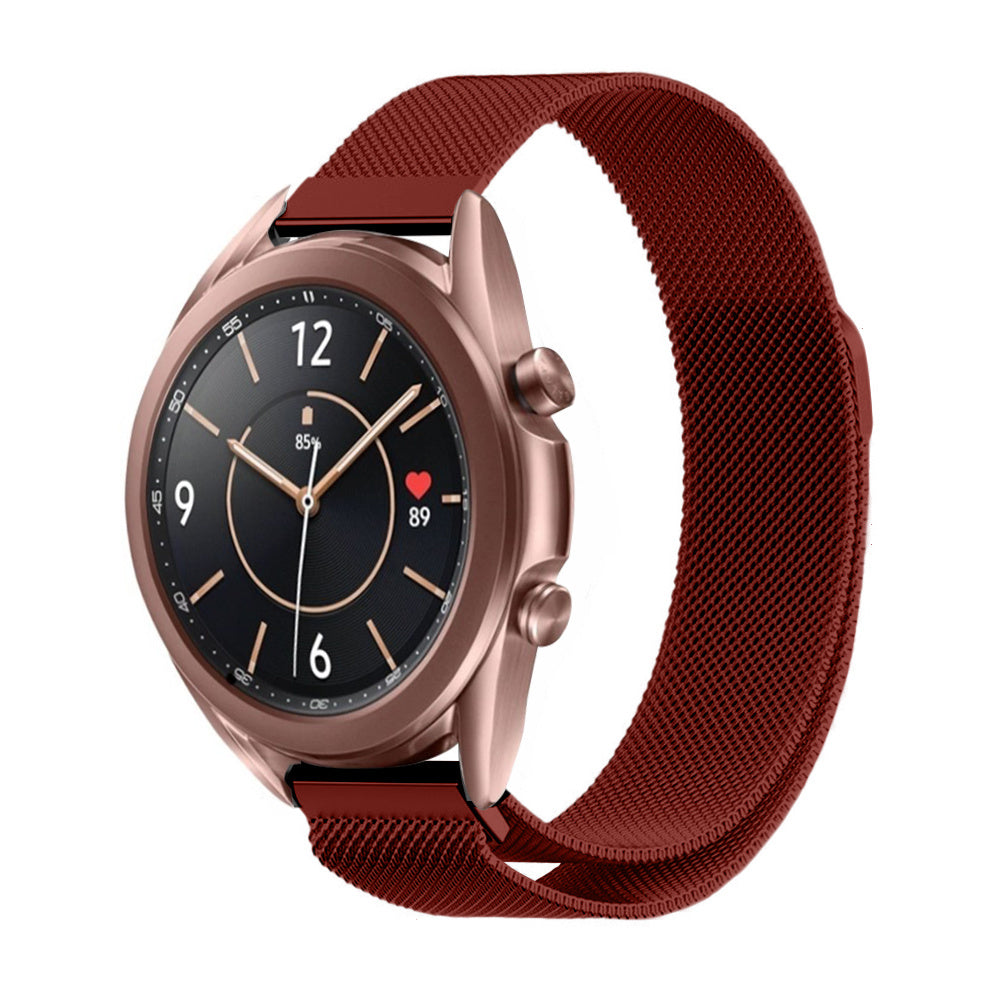 Bracelet milanais Samsung Galaxy Watch 3 41mm (rouge)