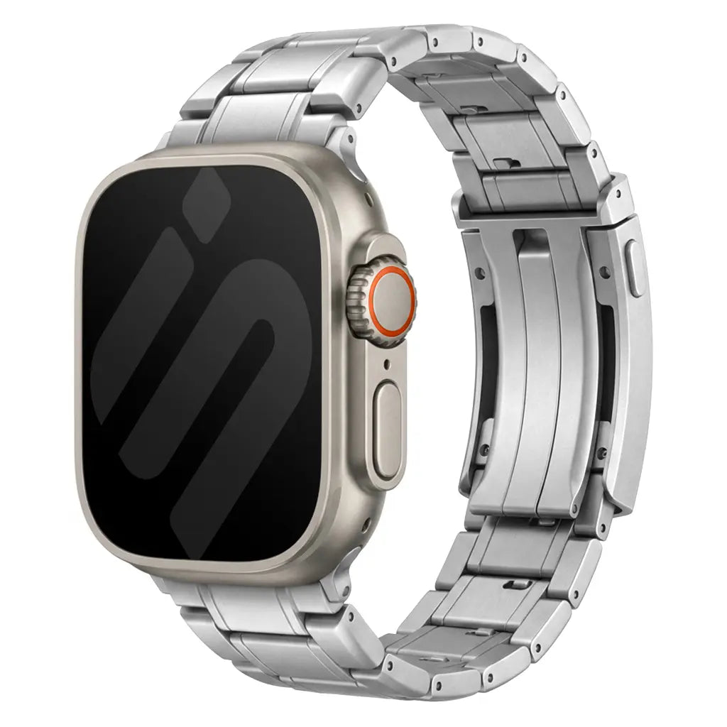 Bracelet titane ajustable Apple Watch (argent)