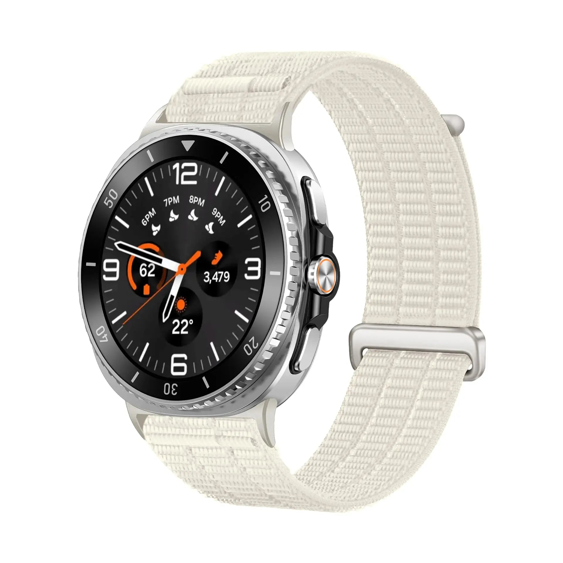 Bracelet nylon air Samsung Galaxy Watch 9 - 44mm (lumière stellaire)