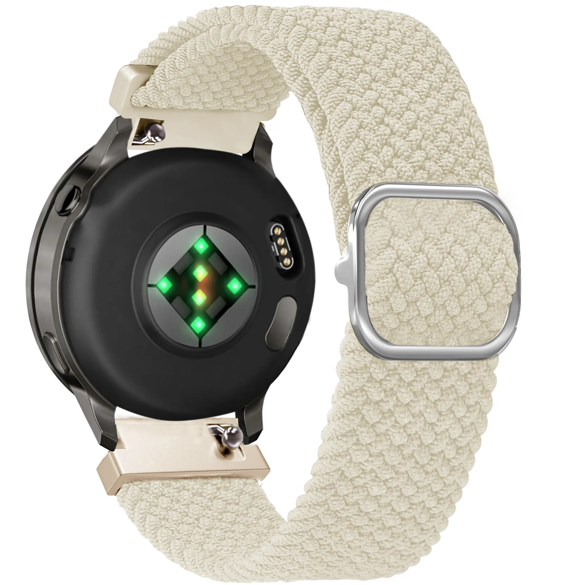 Bandz Garmin Forerunner 265s Adjustable Braided Strap (Starlight)