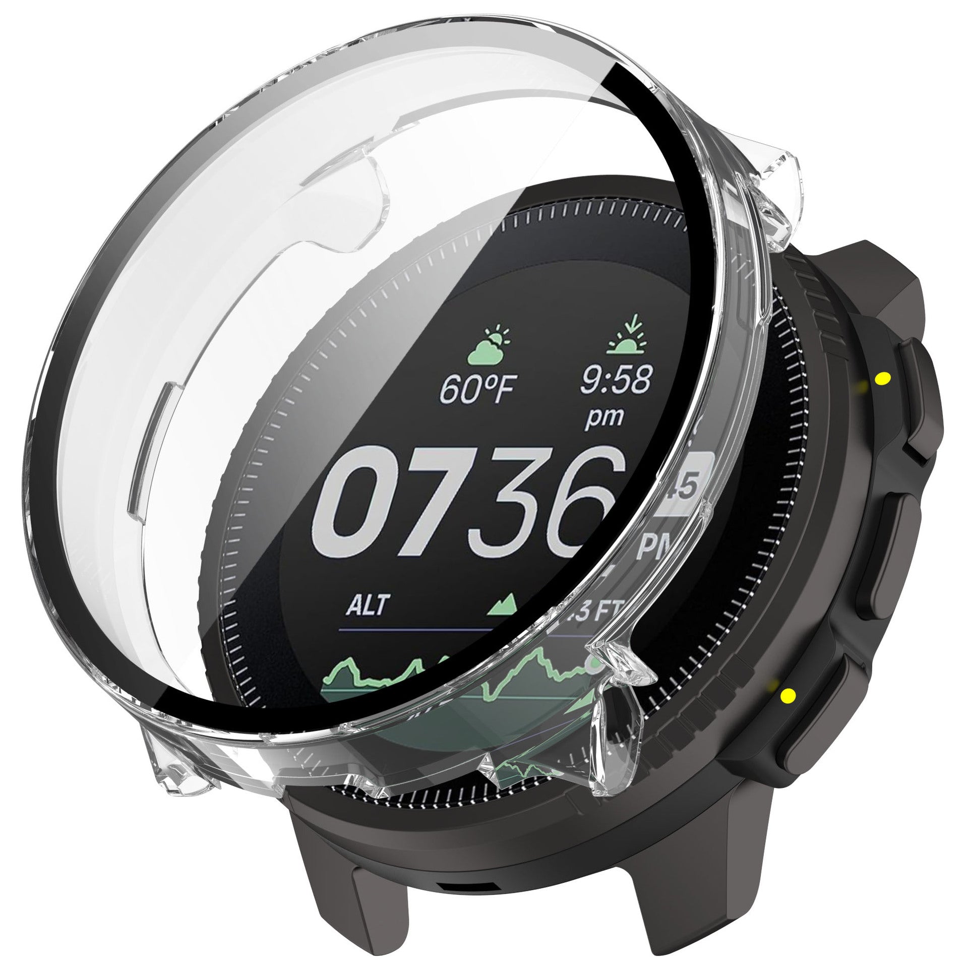 Coque résistant avec verre Suunto Vertical (transparent)