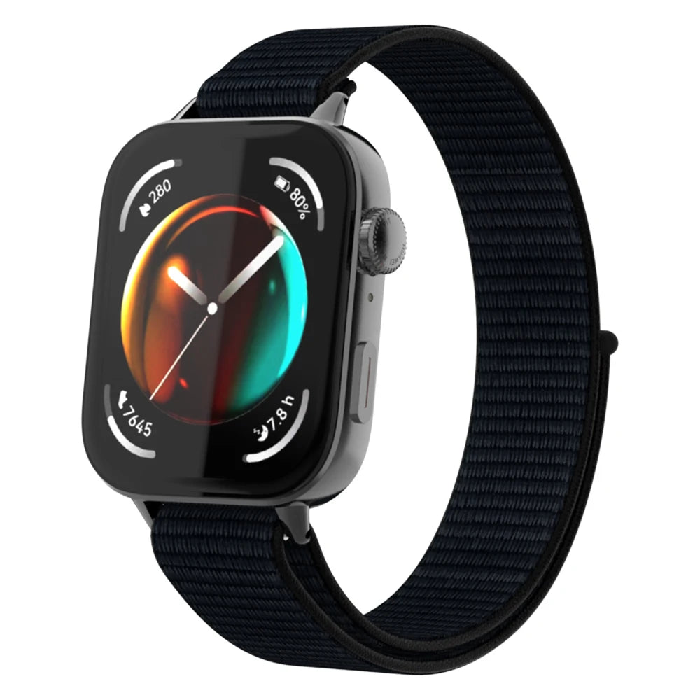 Bracelet nylon Huawei Watch Fit 4 (noir)