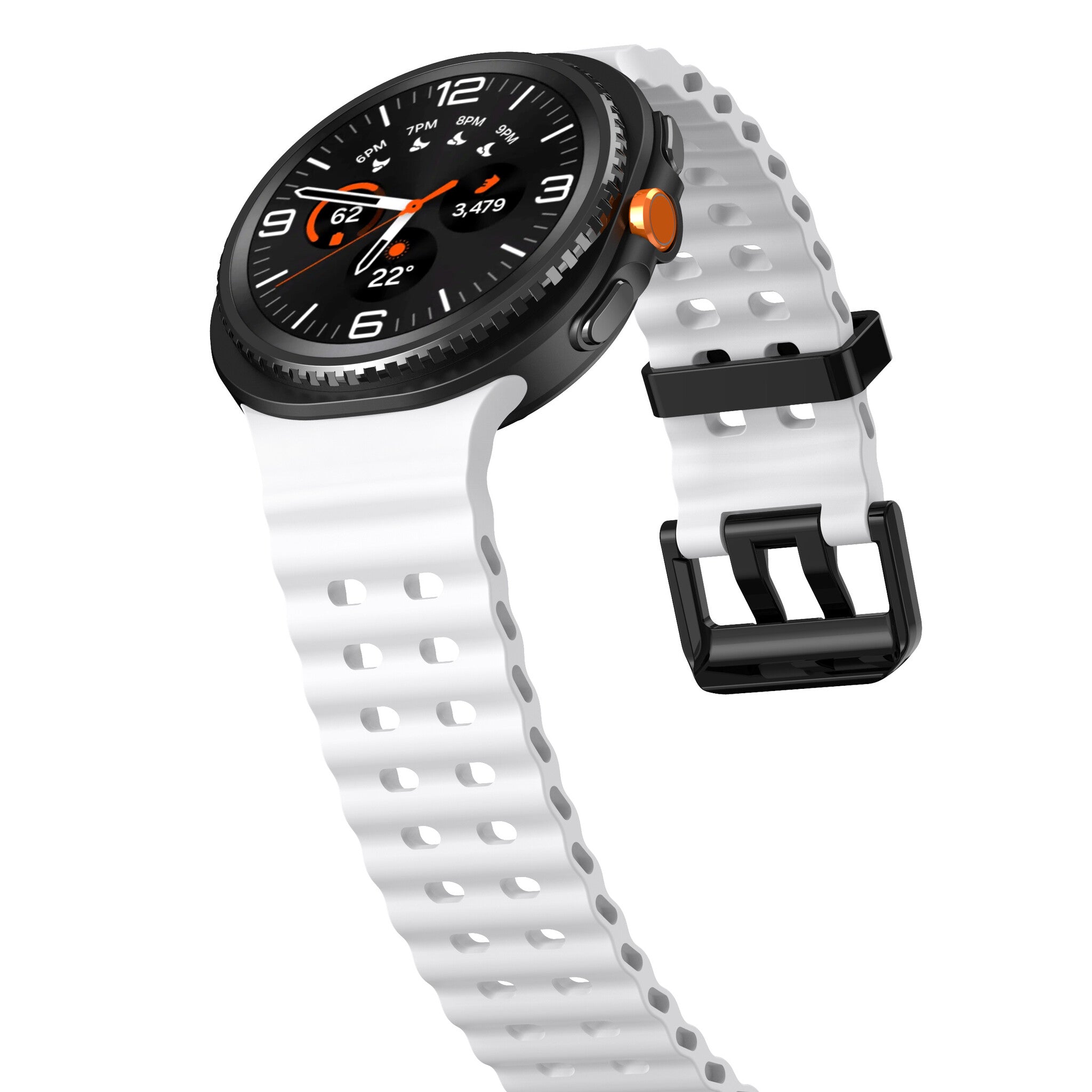 Samsung Galaxy Watch 9 - 40mm Ocean Strap (White)