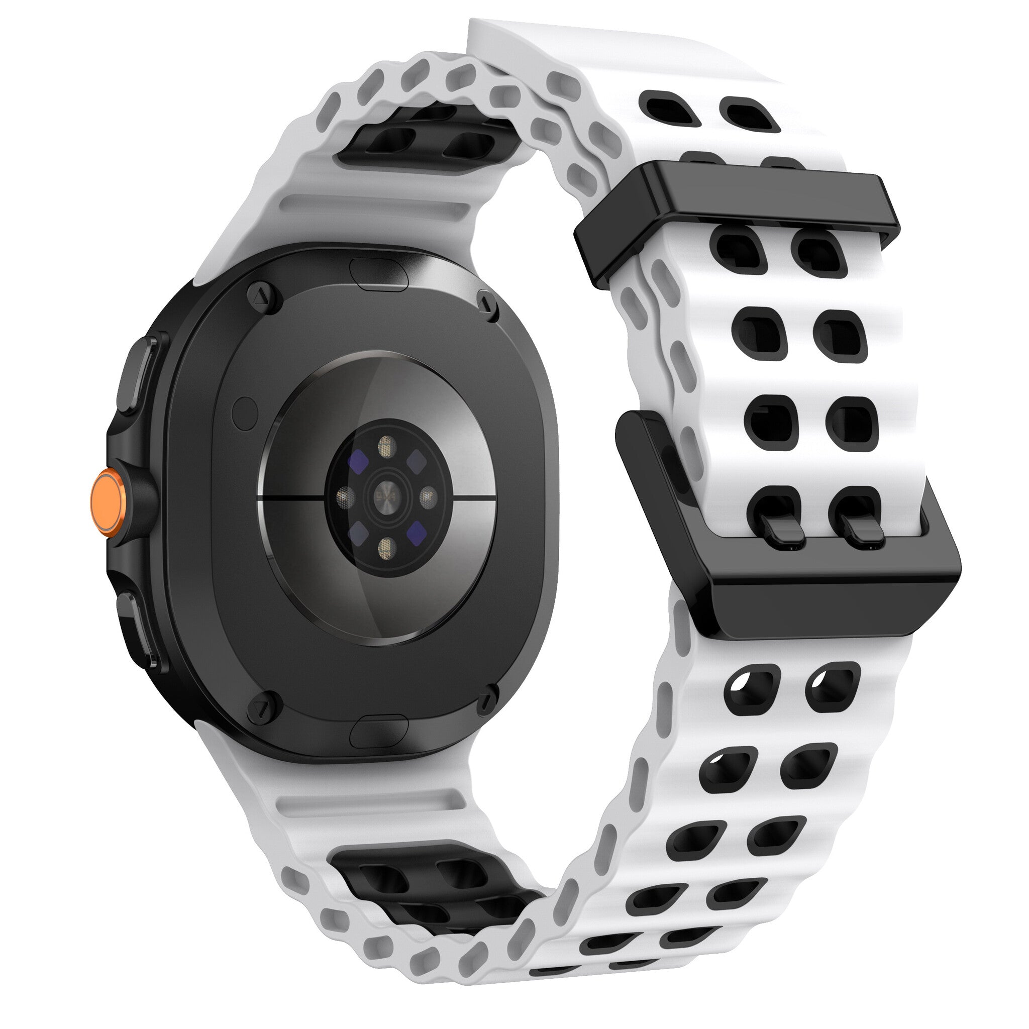 Samsung Galaxy Watch 9 - 44mm Ocean Strap (White/Black)