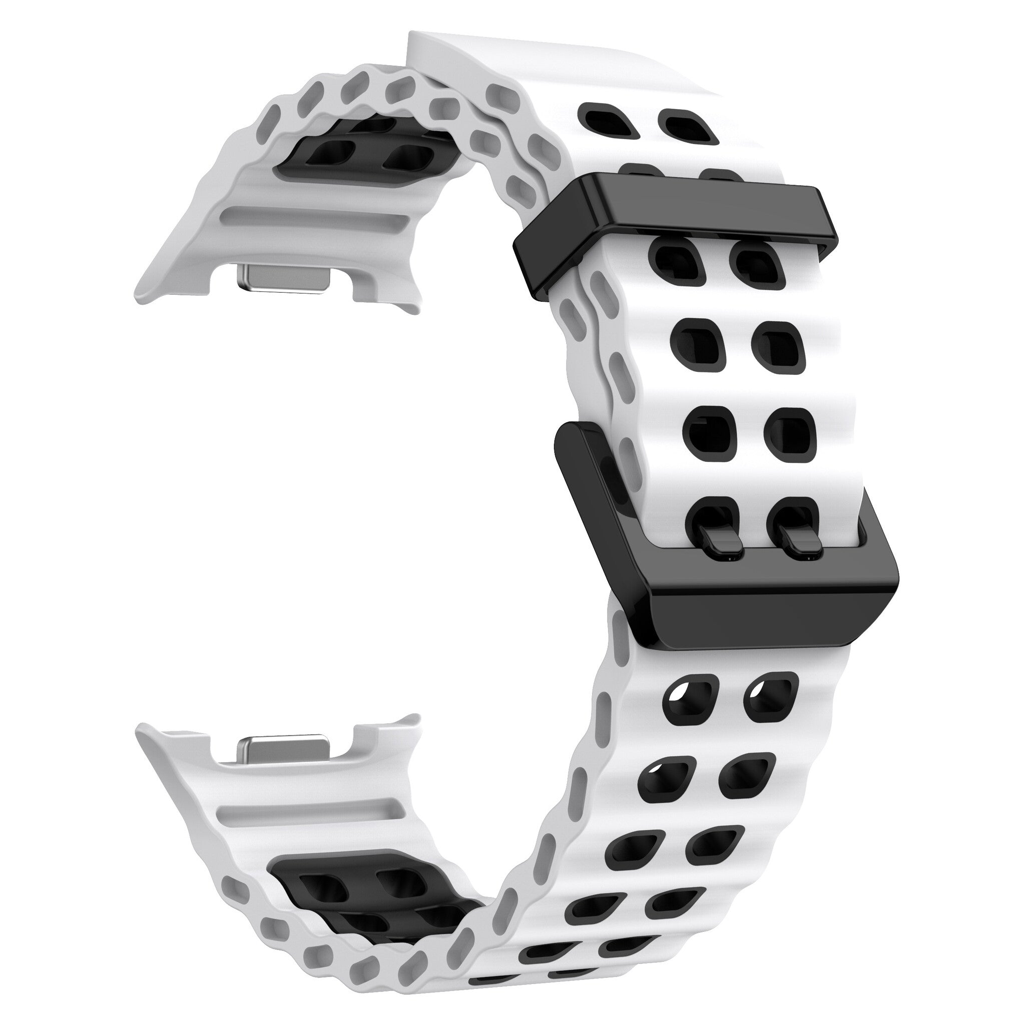 Samsung Galaxy Watch 9 - 44mm Ocean Strap (White/Black)