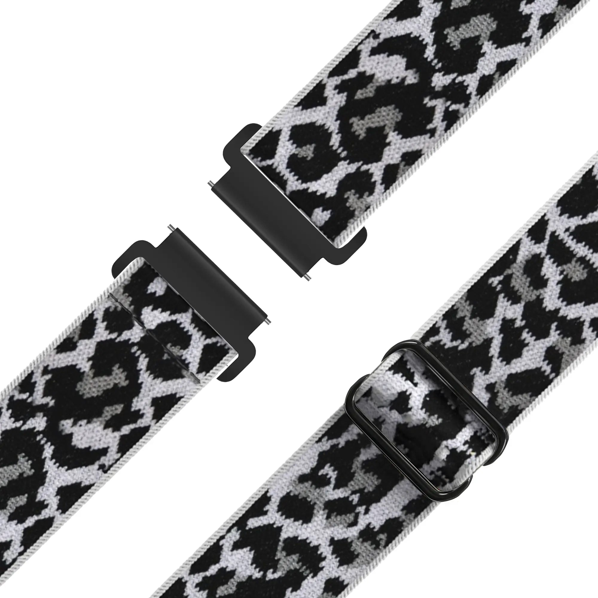 Bandz Bracelet nylon élastique Levowatch Edgy (léopard blanc)