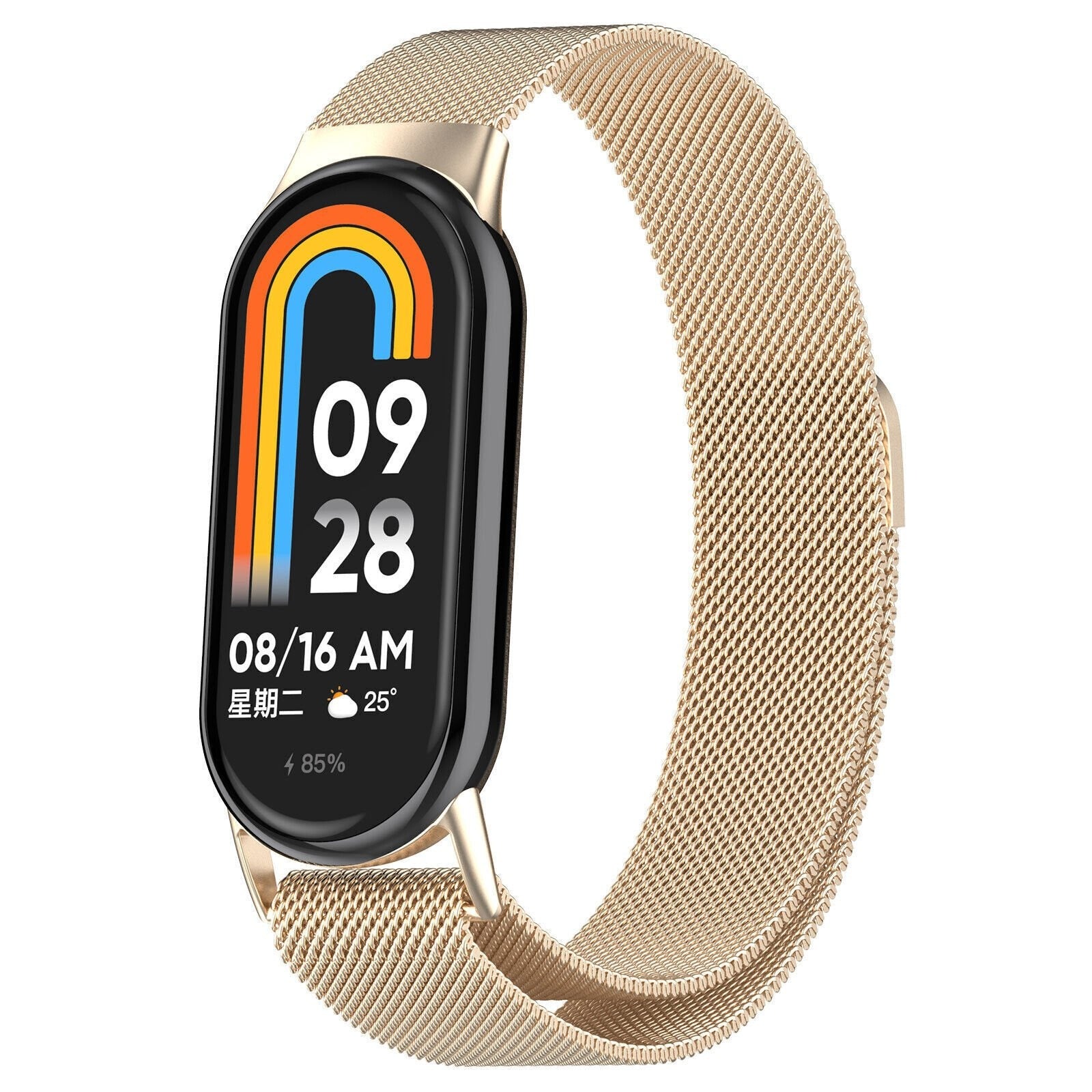 Bracelet milanais Xiaomi Smart Band 10 (or champagne)