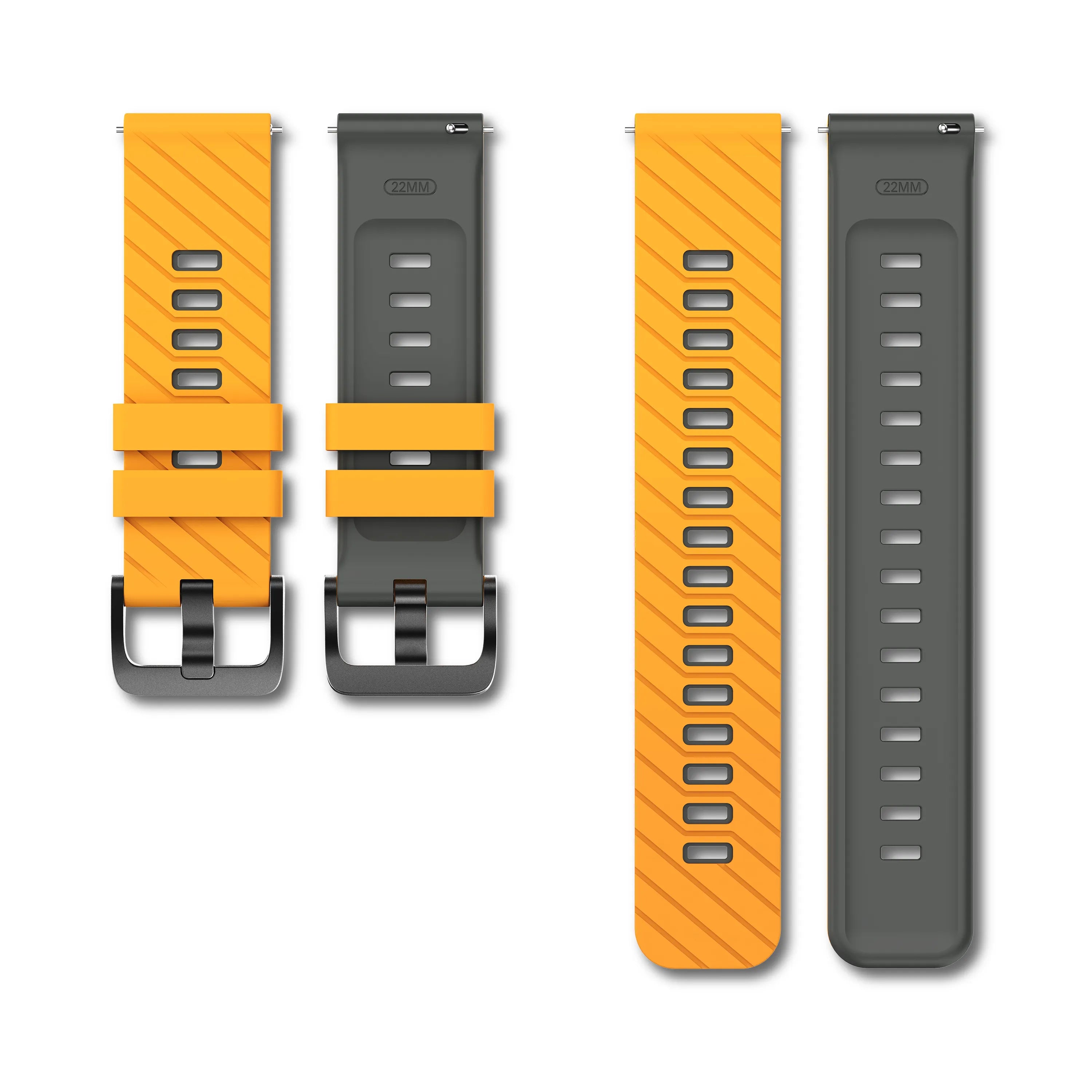 Suunto Vertical Twill Sport Strap (Dark Yellow/Grey)