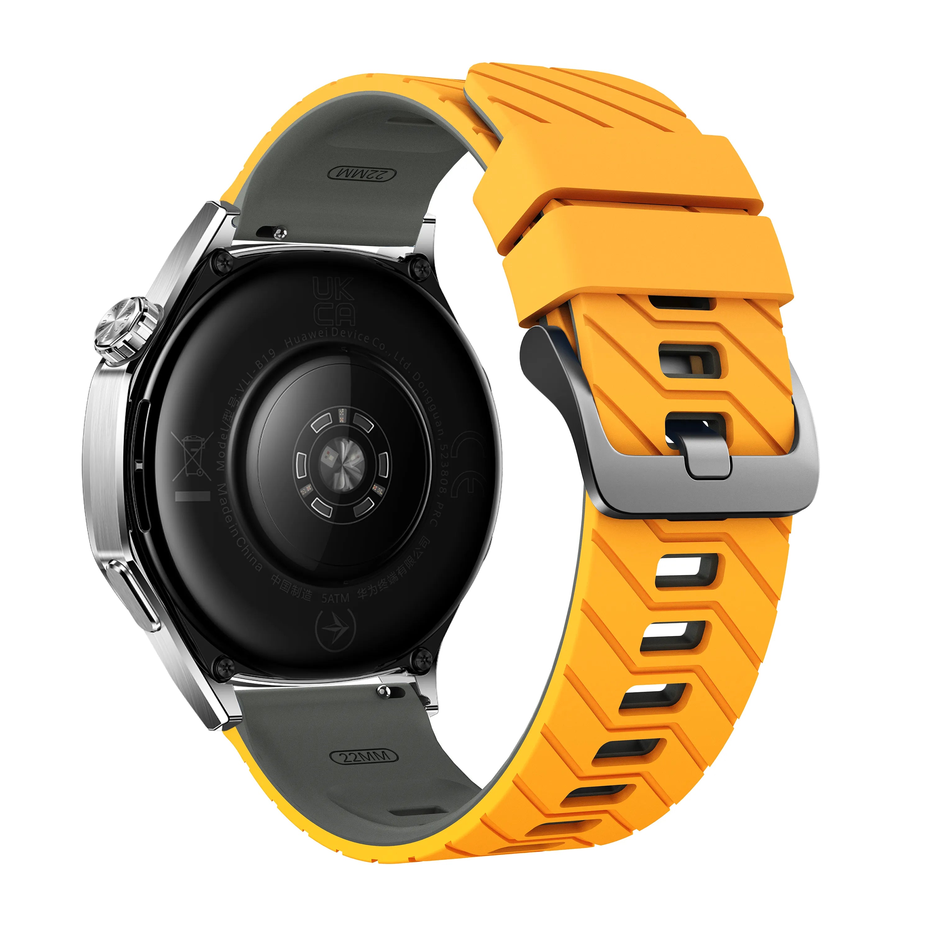 Suunto Vertical Twill Sport Strap (Dark Yellow/Grey)