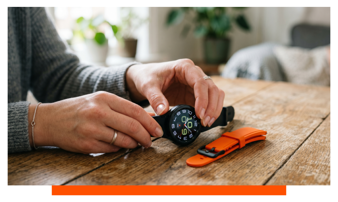 How do I replace the band on my Samsung Galaxy Watch?