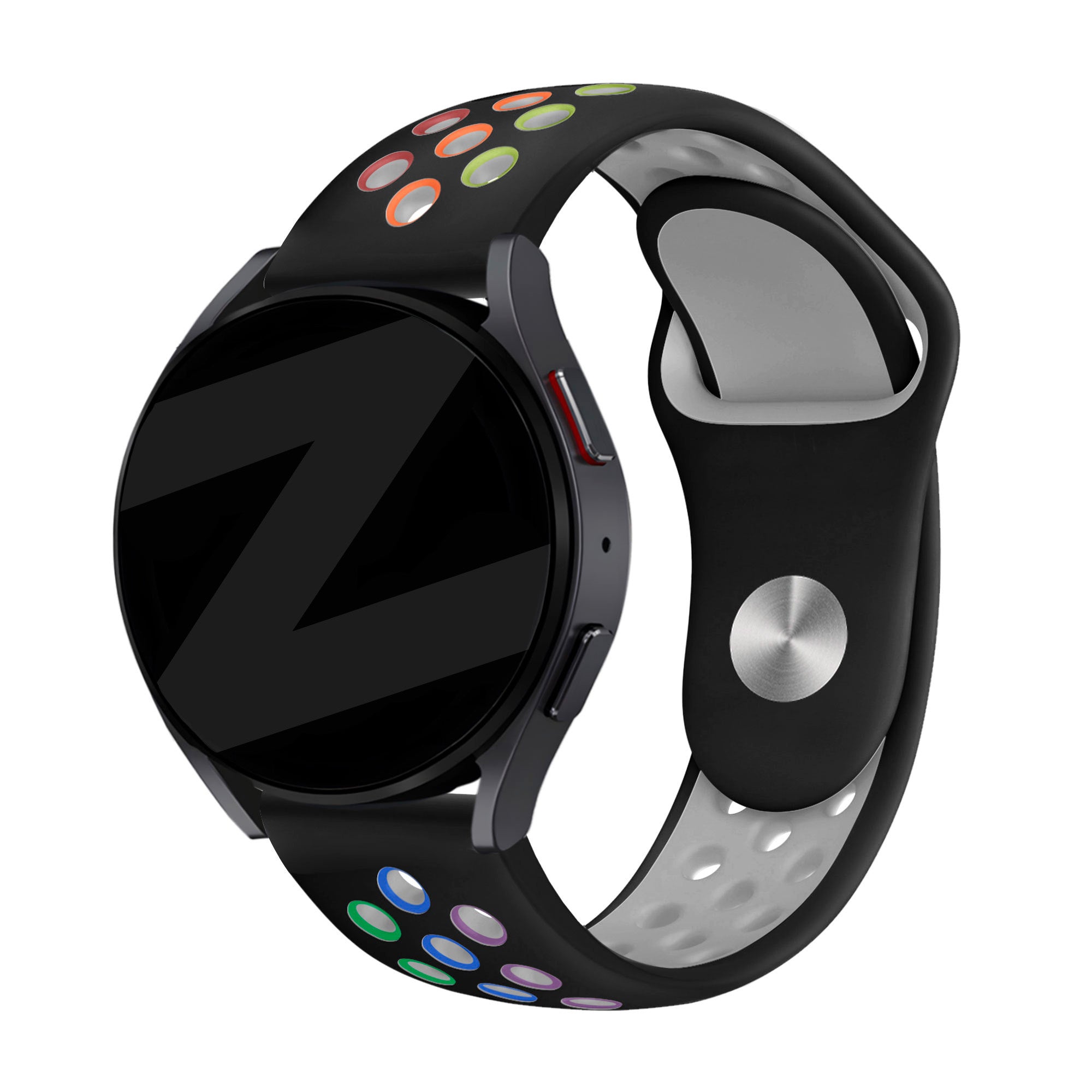 Bandz Bracelet sport 'Deluxe' Coros Pace 2 (noir/arc-en-ciel)