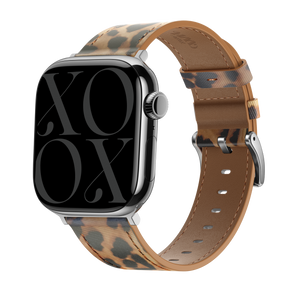 xoxo Wildhearts Bracelet cuir Apple Watch (léopard)