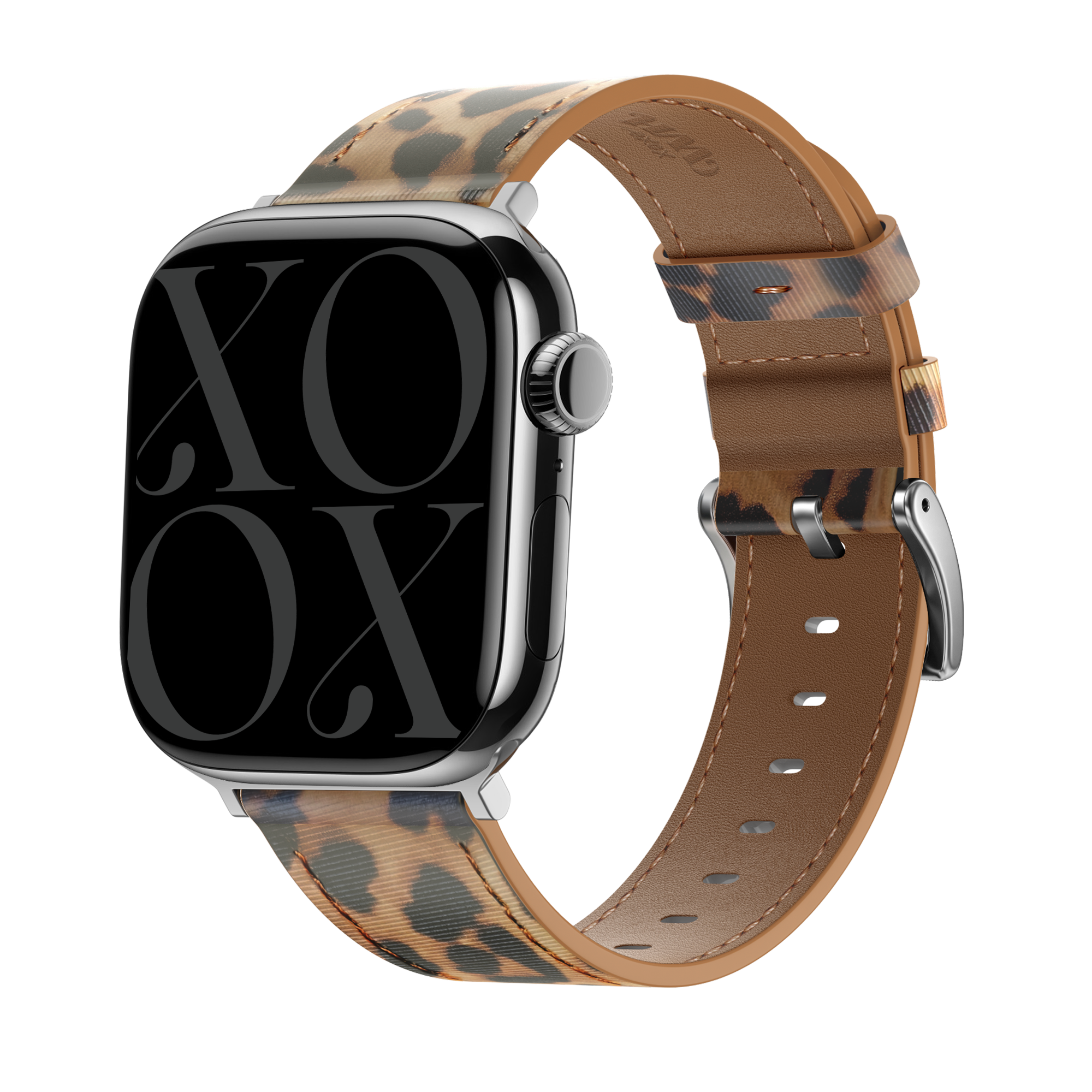 xoxo Wildhearts Bracelet cuir Apple Watch (léopard)