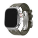 BALR. Apple Watch Ultra Liquid Silicone Strap (Brown/Titanium)